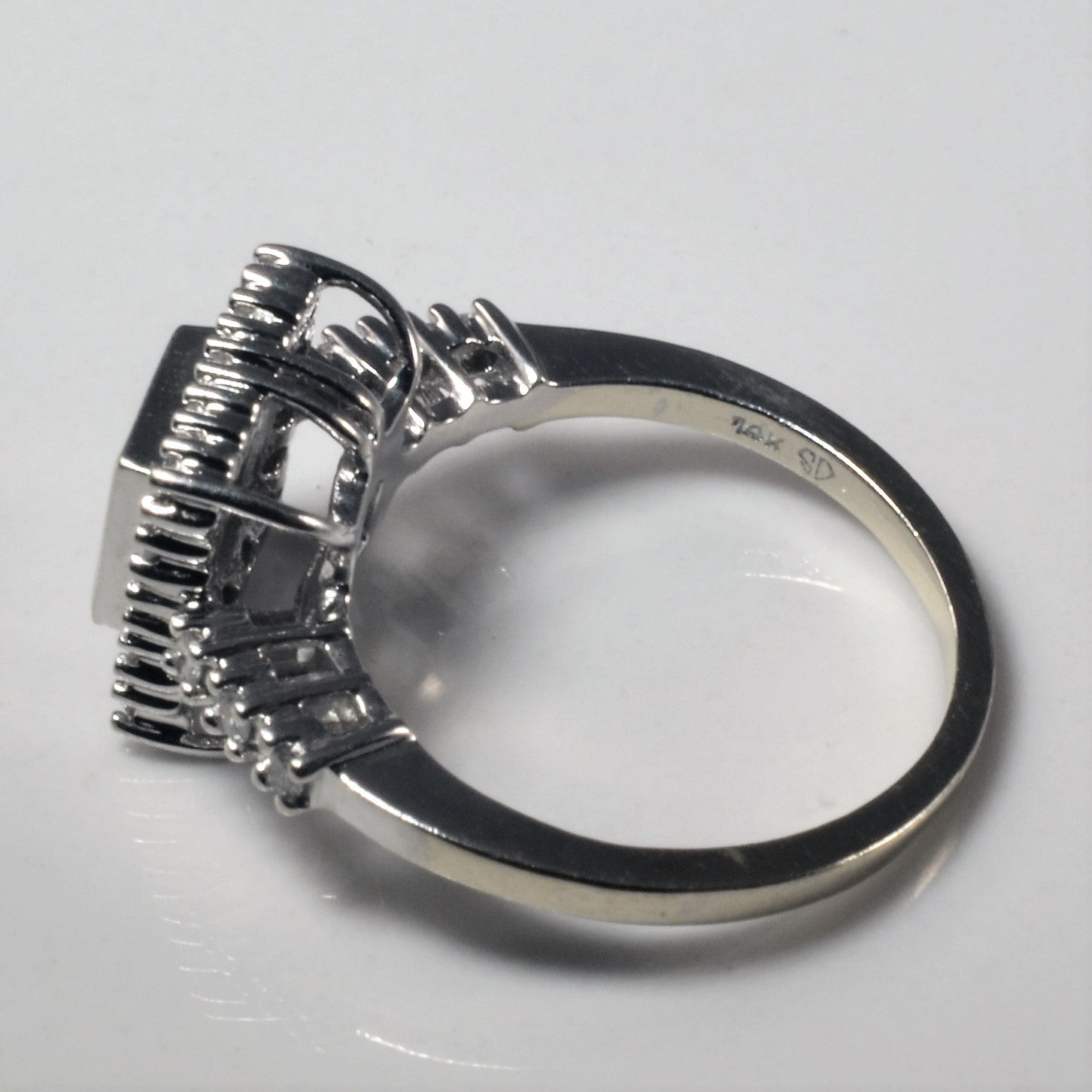 Quad Set Princess Halo Diamond Ring | 0.82ctw | SZ 5.5 |