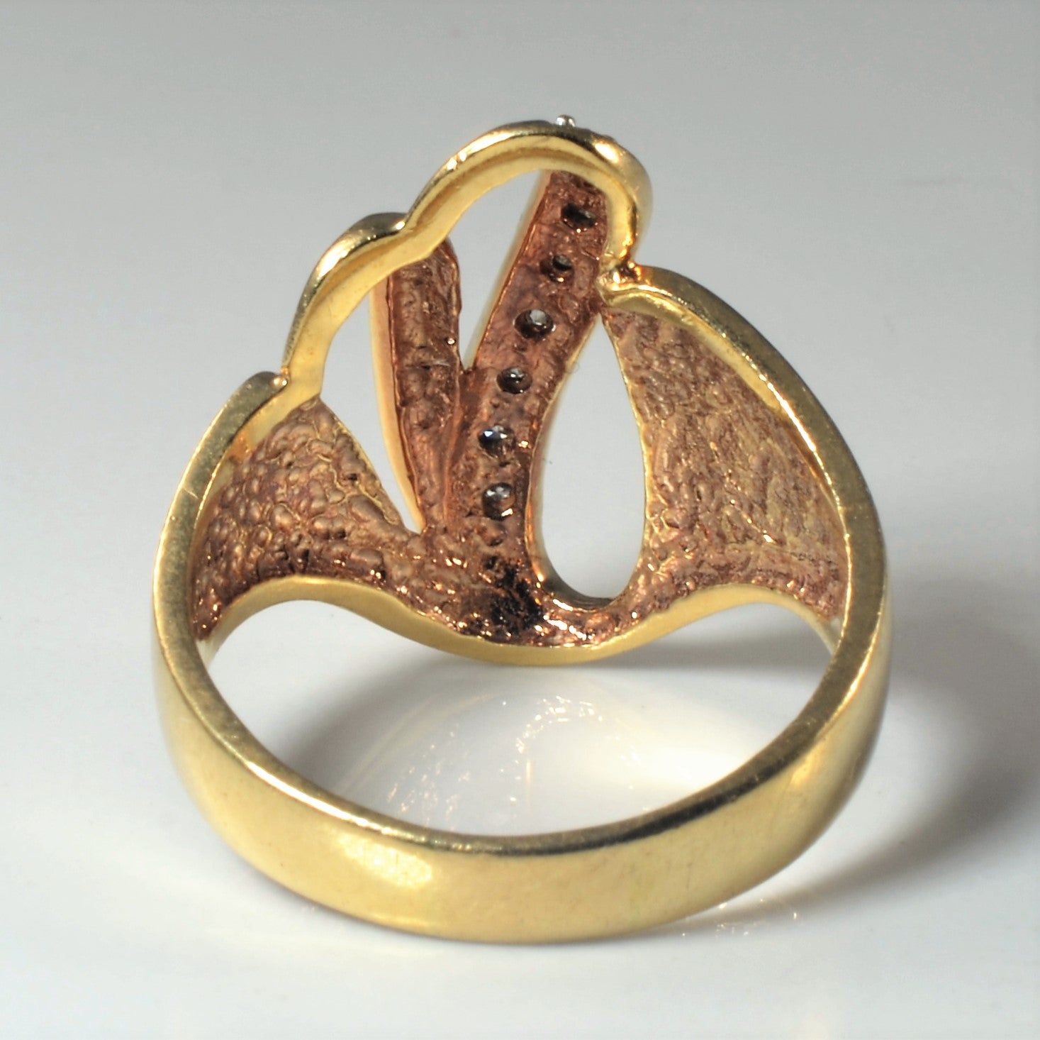 Wavy Diamond Cocktail Ring | 0.10ctw | SZ 9.5 |
