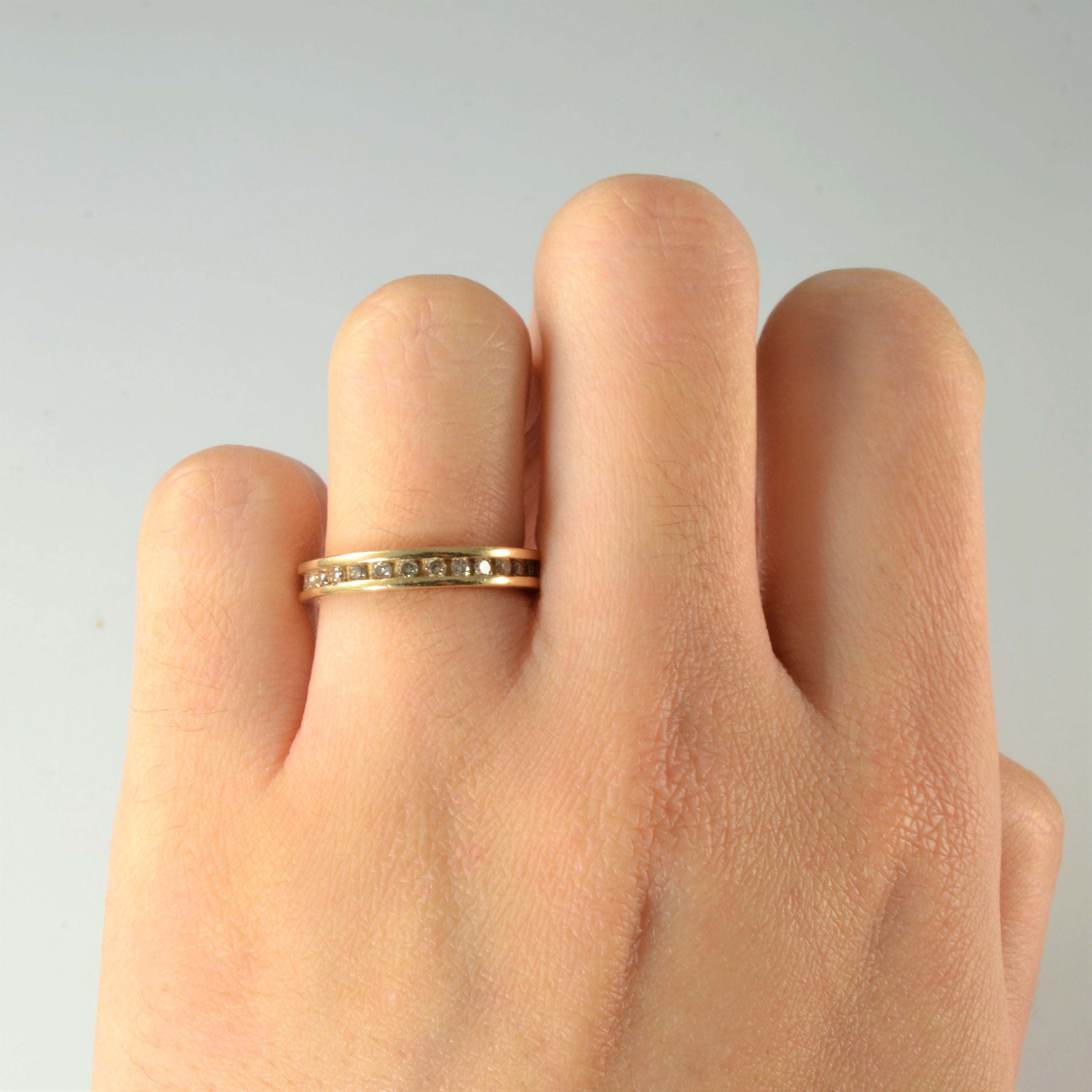 Channel Set Diamond Eternity Band | SZ 5.25 |