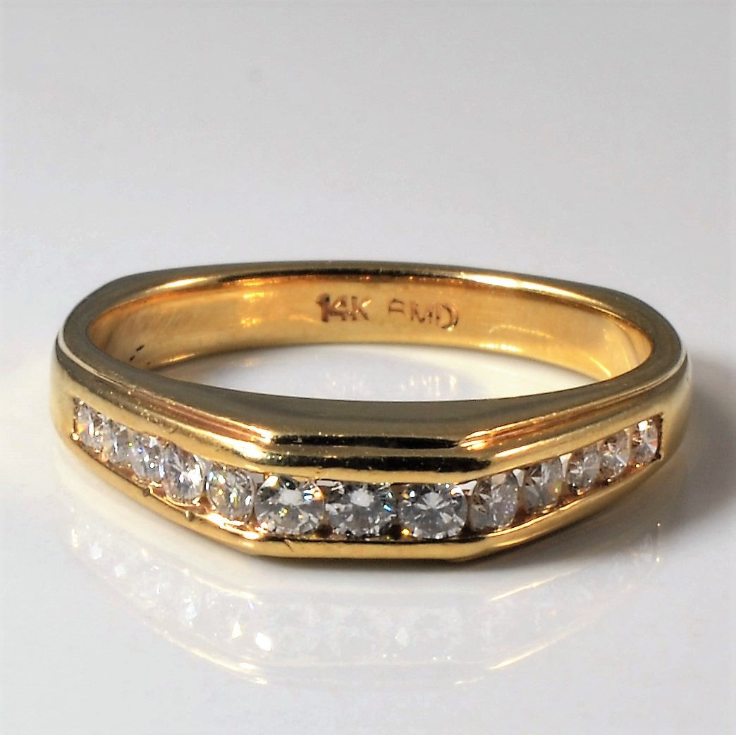 Channel Set Diamond Ring | 0.46ctw | SZ 6.5 |