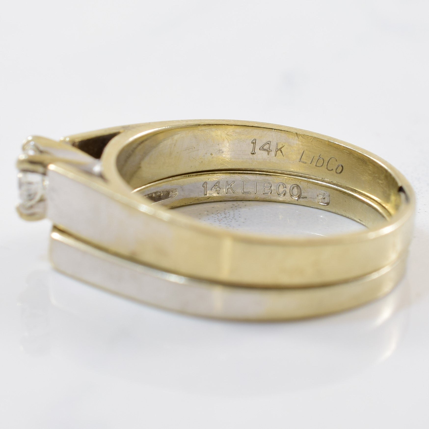 Solitaire Diamond Wedding Set | 0.27ctw | SZ 6.75 |