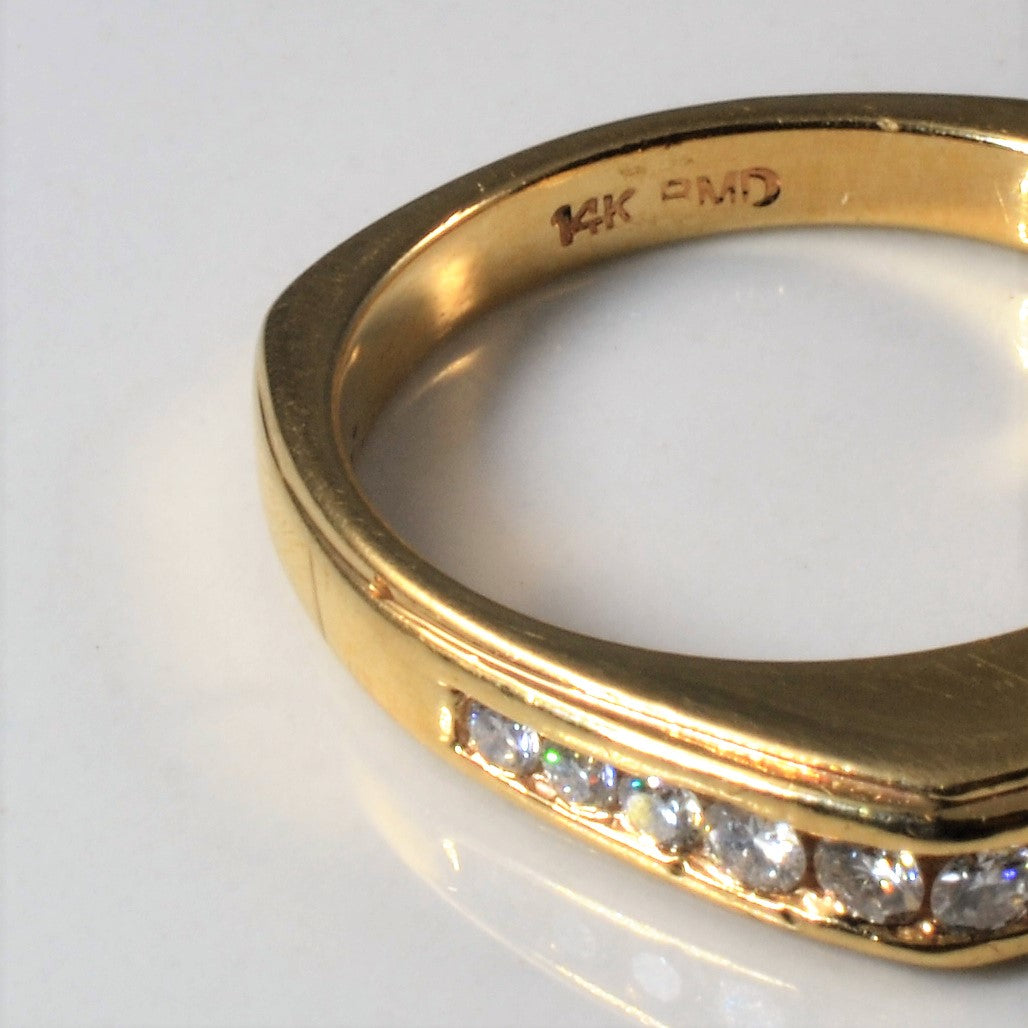Channel Set Diamond Ring | 0.46ctw | SZ 6.5 |