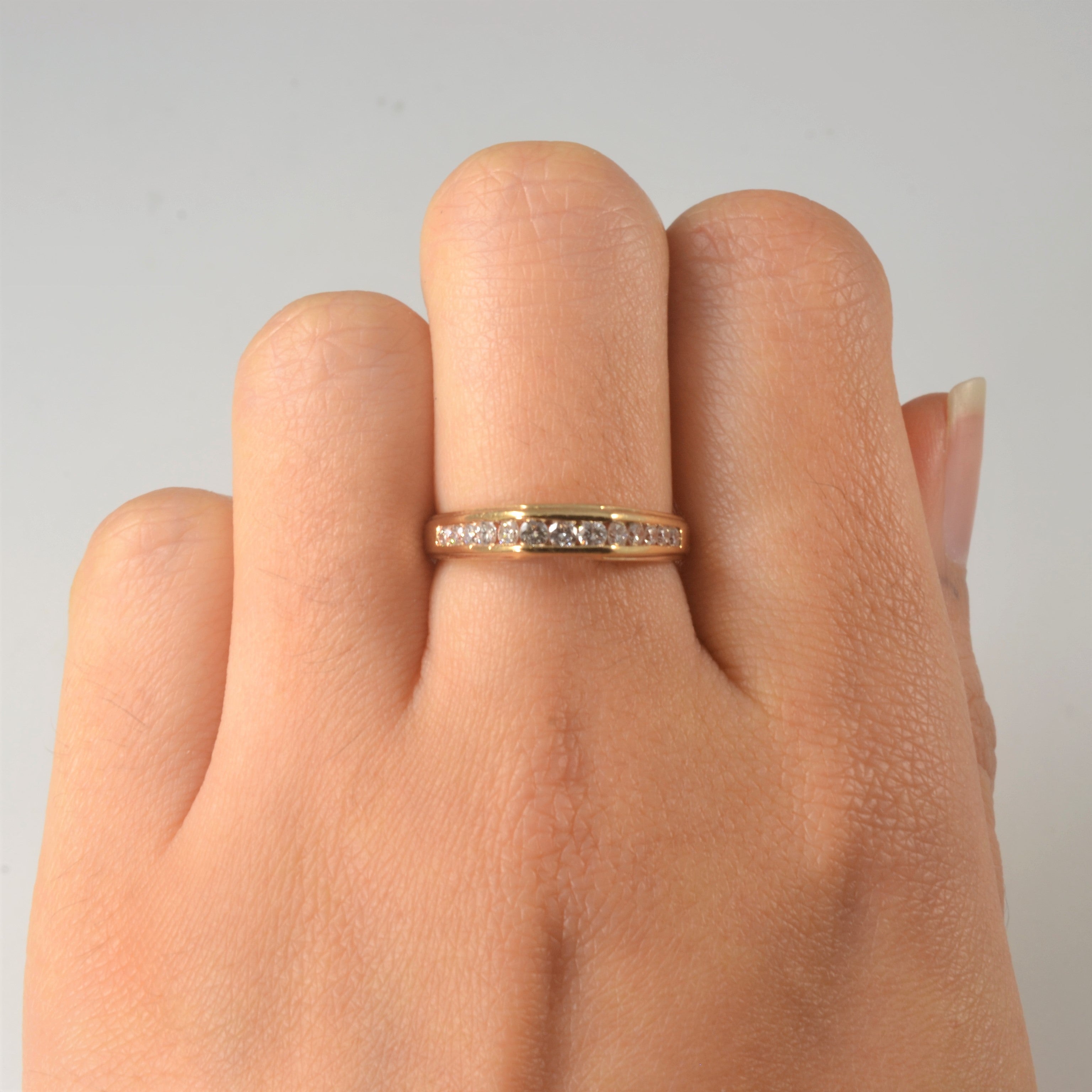 Channel Set Diamond Ring | 0.46ctw | SZ 6.5 |