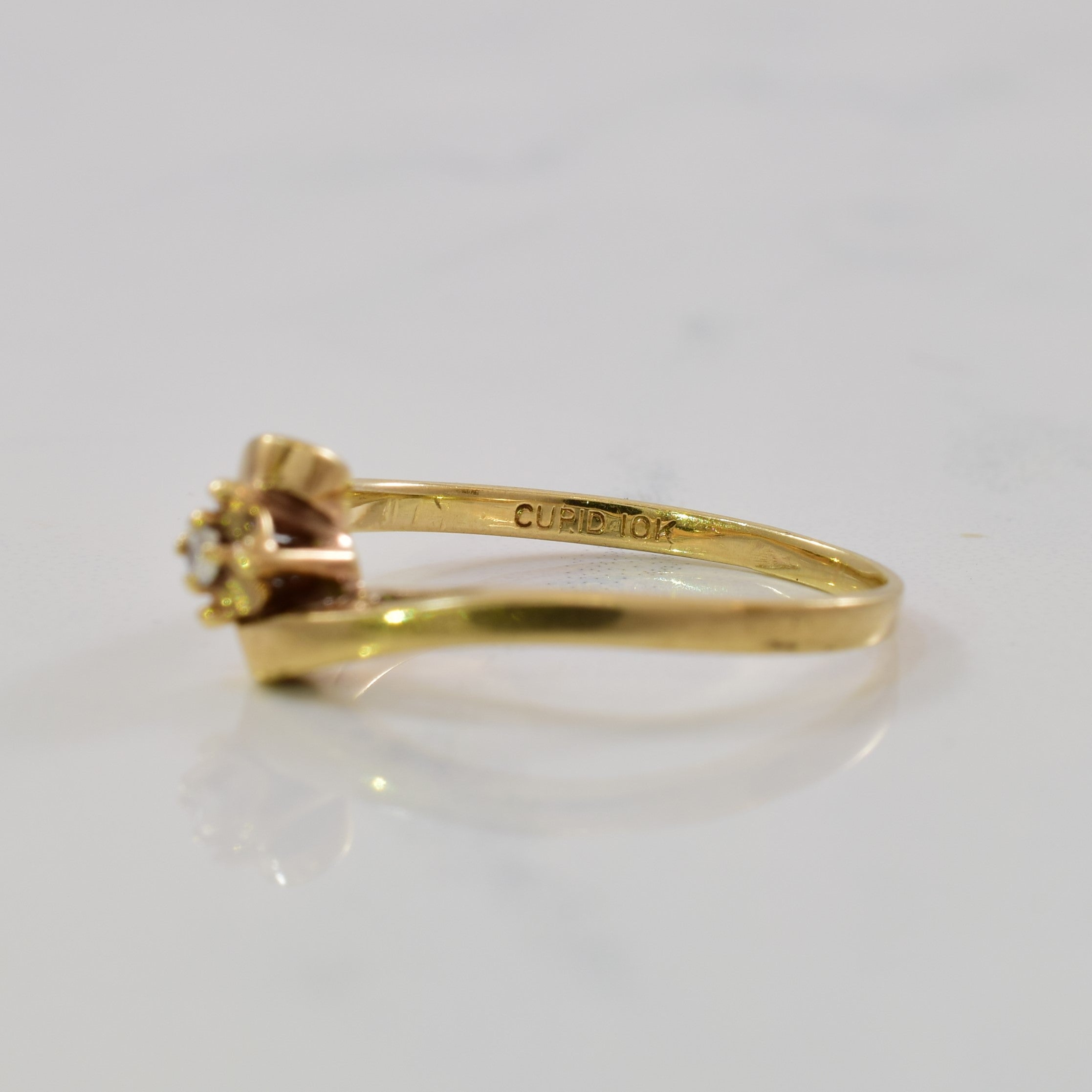 Filigree Bypass Diamond Ring | 0.02ct | SZ 5.75 |
