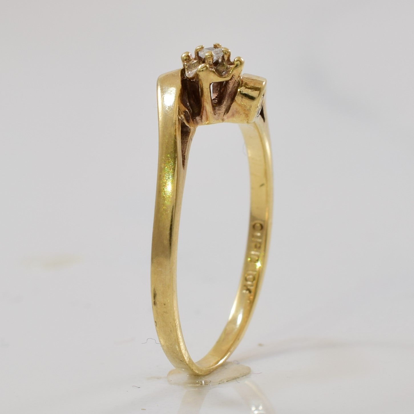Filigree Bypass Diamond Ring | 0.02ct | SZ 5.75 |