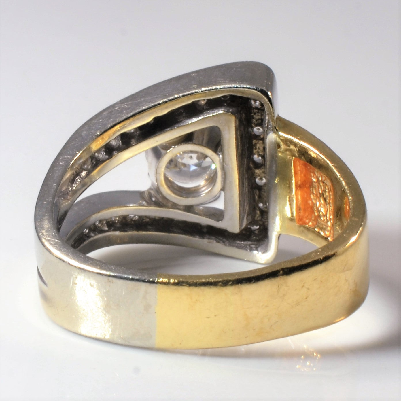 Buckle Style Diamond Ring | 1.46ctw | SZ 8.75 |