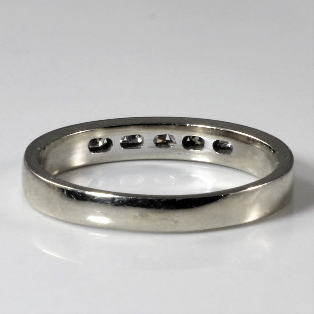 Channel Set Diamond Wedding Band | 0.10ctw | SZ 6.25 |