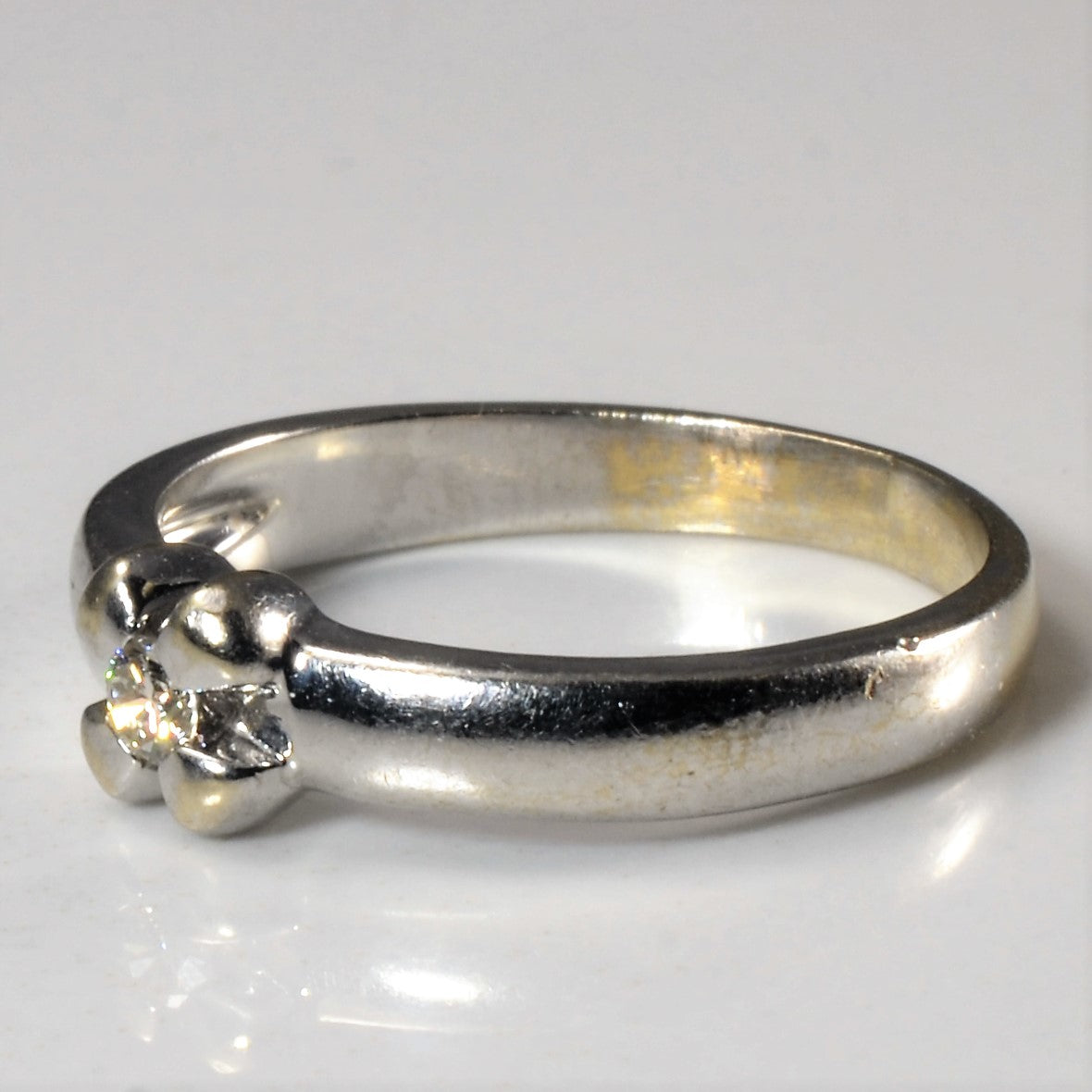 Uniquely Set Solitaire Diamond Ring | 0.06ct | SZ 5.5 |