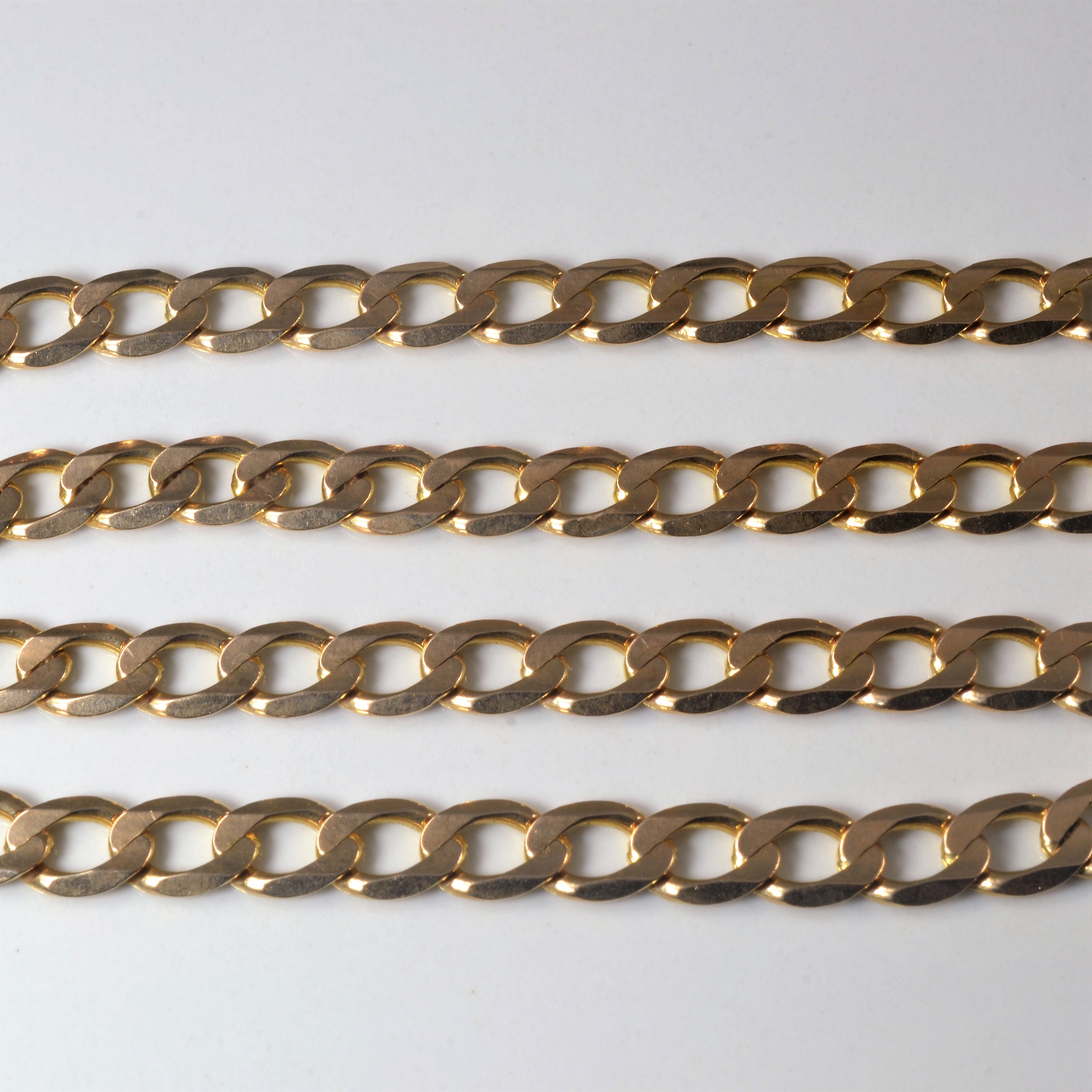 10k Yellow Gold Curb Link Chain | 20"|