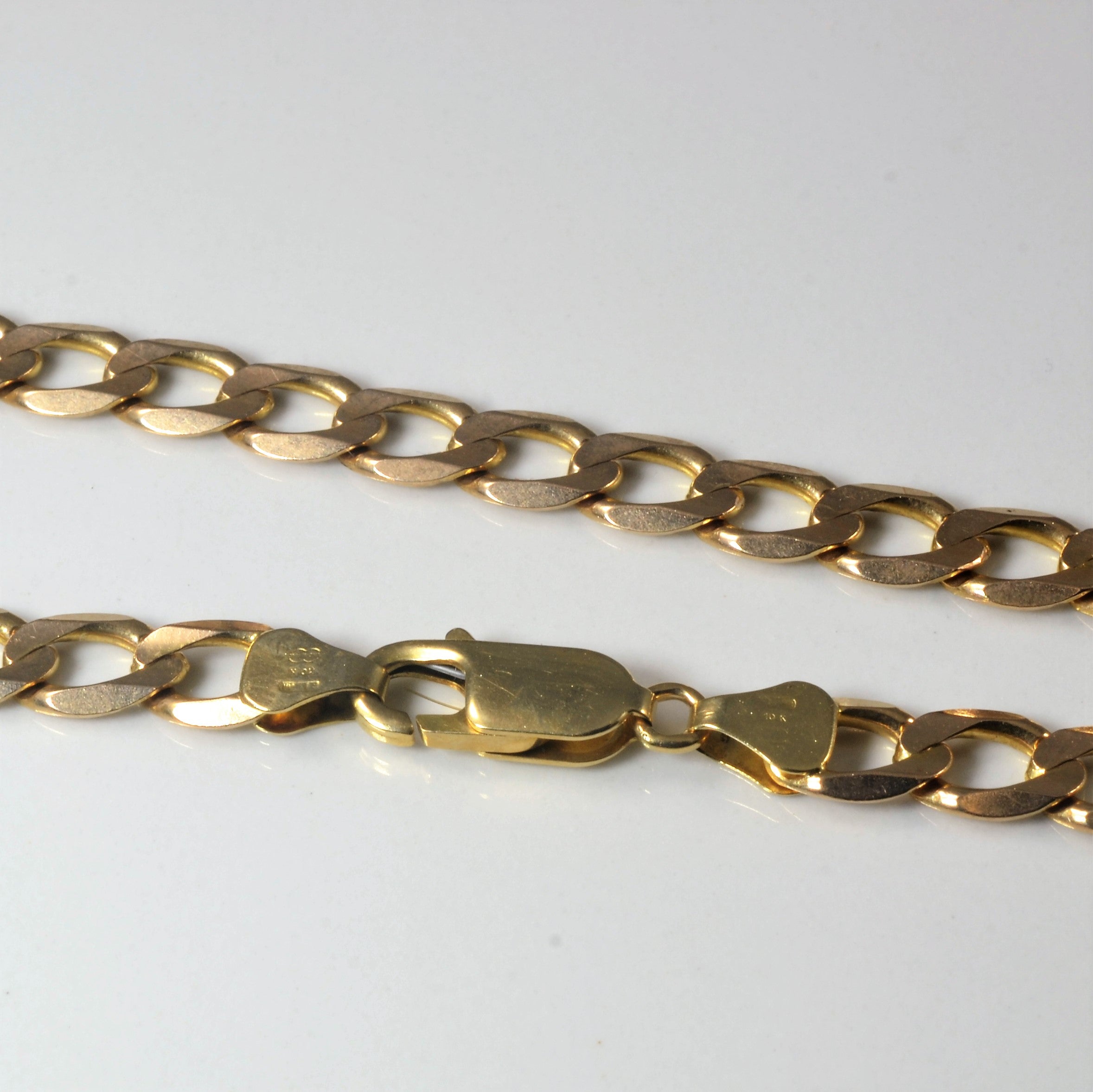 10k Yellow Gold Curb Link Chain | 20"|