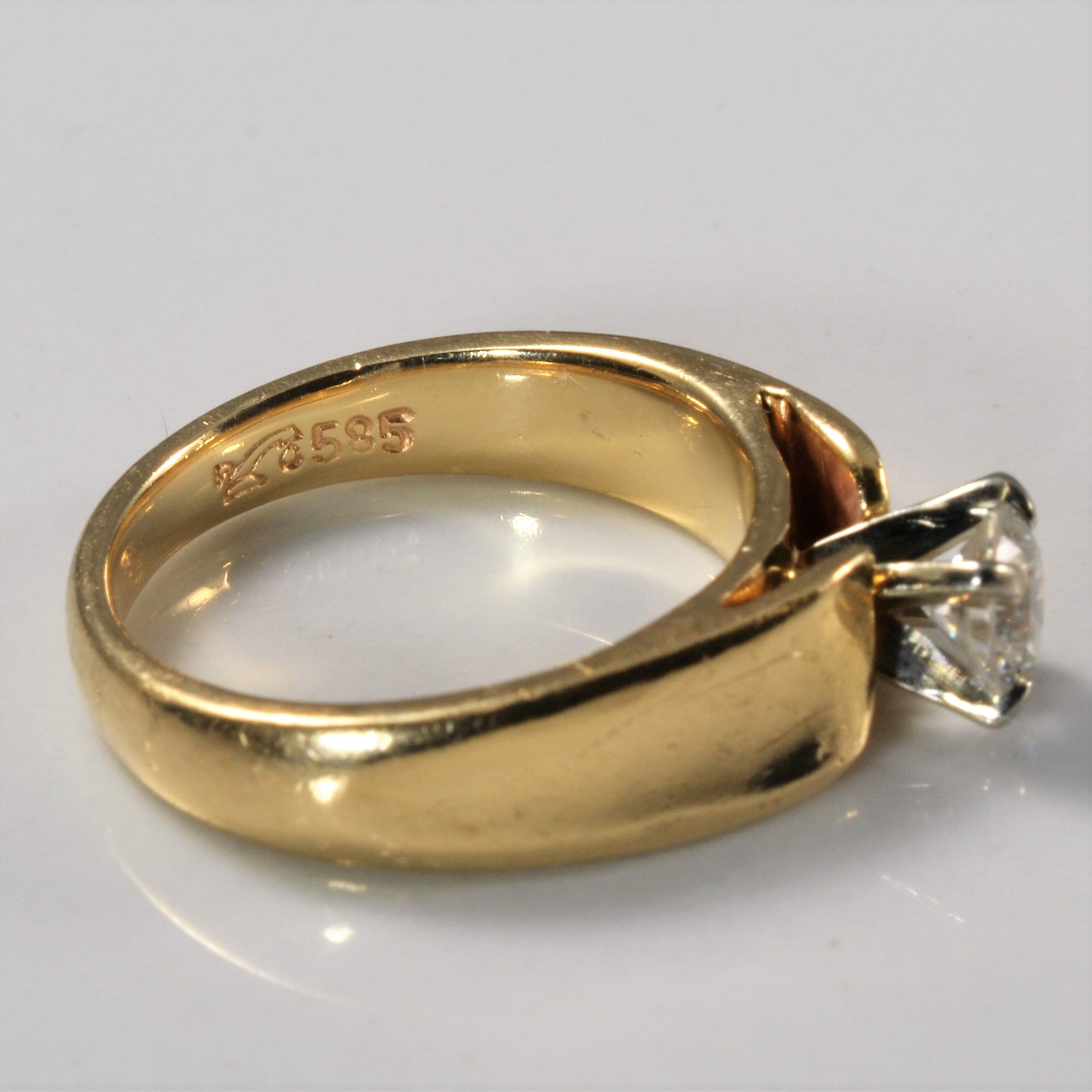 Tapered Solitaire Diamond Ring | 0.44ctw | SZ 6 |