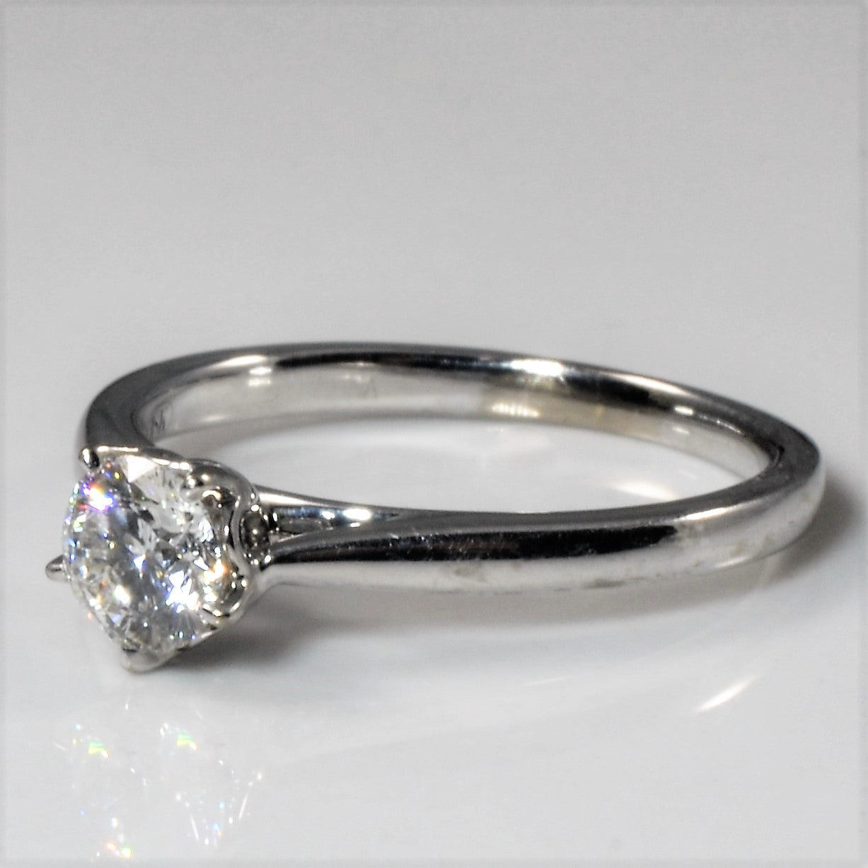 Canadian Maple Leaf Solitaire Diamond Ring | 0.53ct | SZ 6.75 |