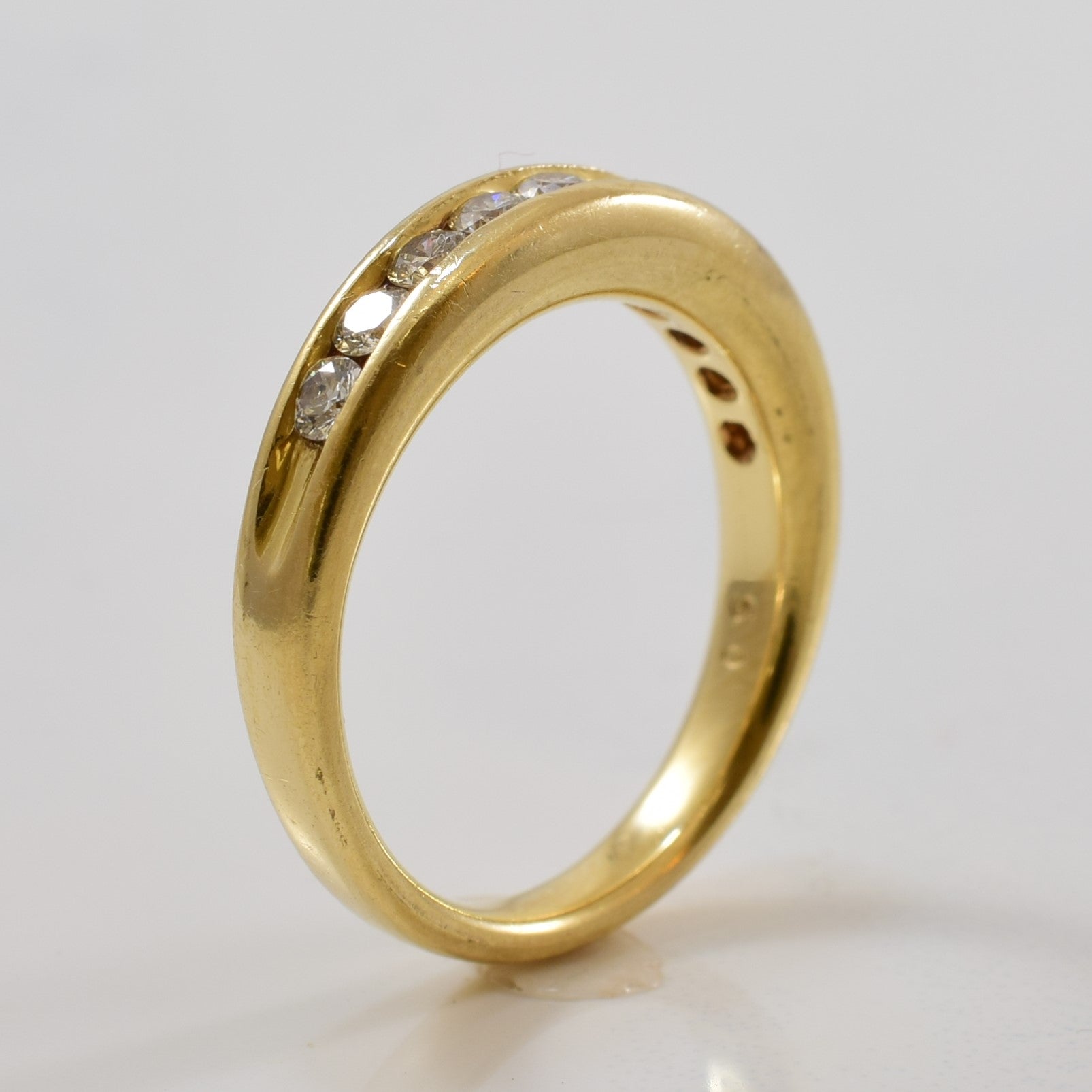 Diamond Channel Semi Eternity Band | 0.40ctw | SZ 6.25 |
