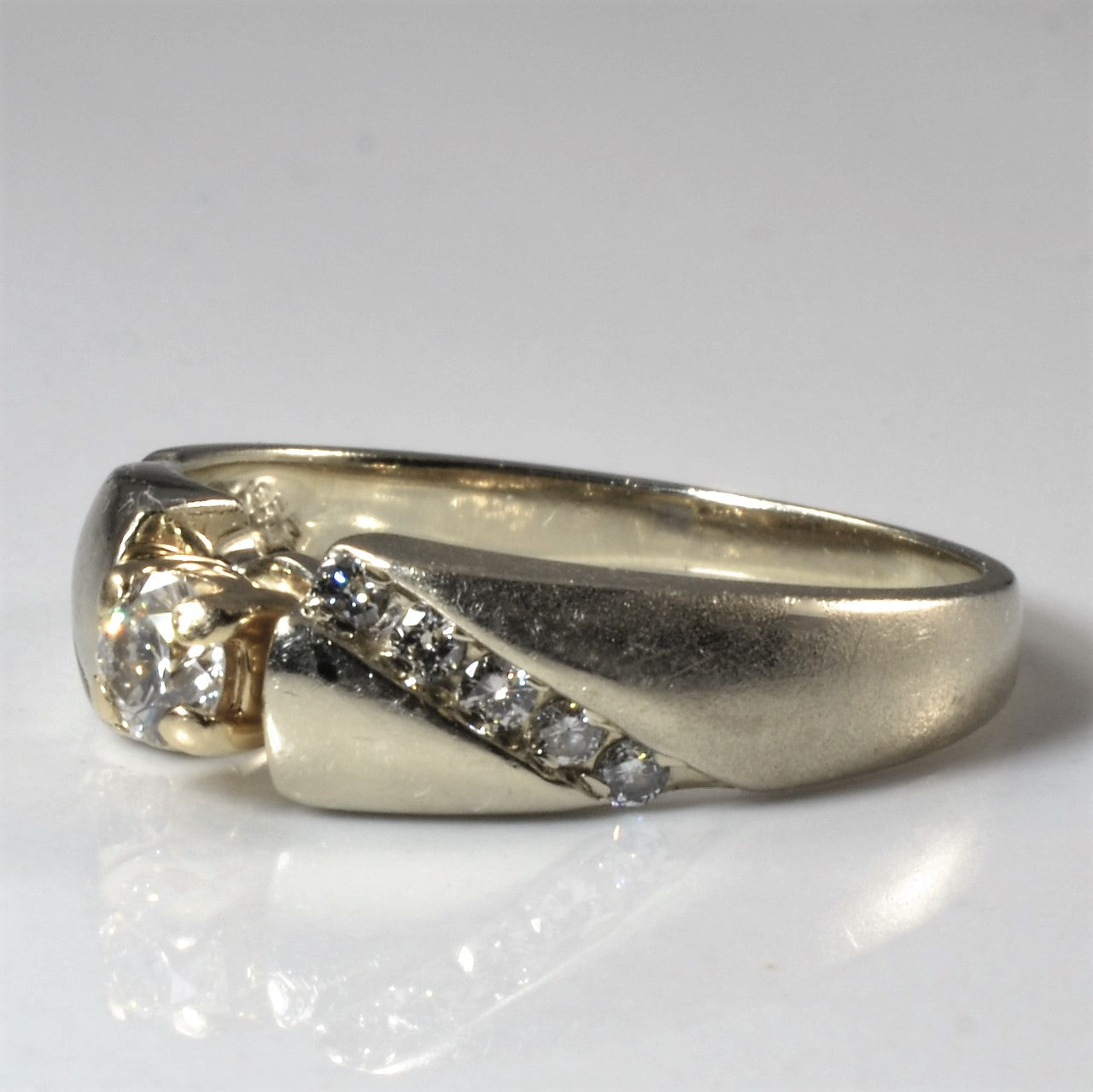 Bypass Channel Accented Engagement Ring | 0.36ctw | SZ 7.25 |