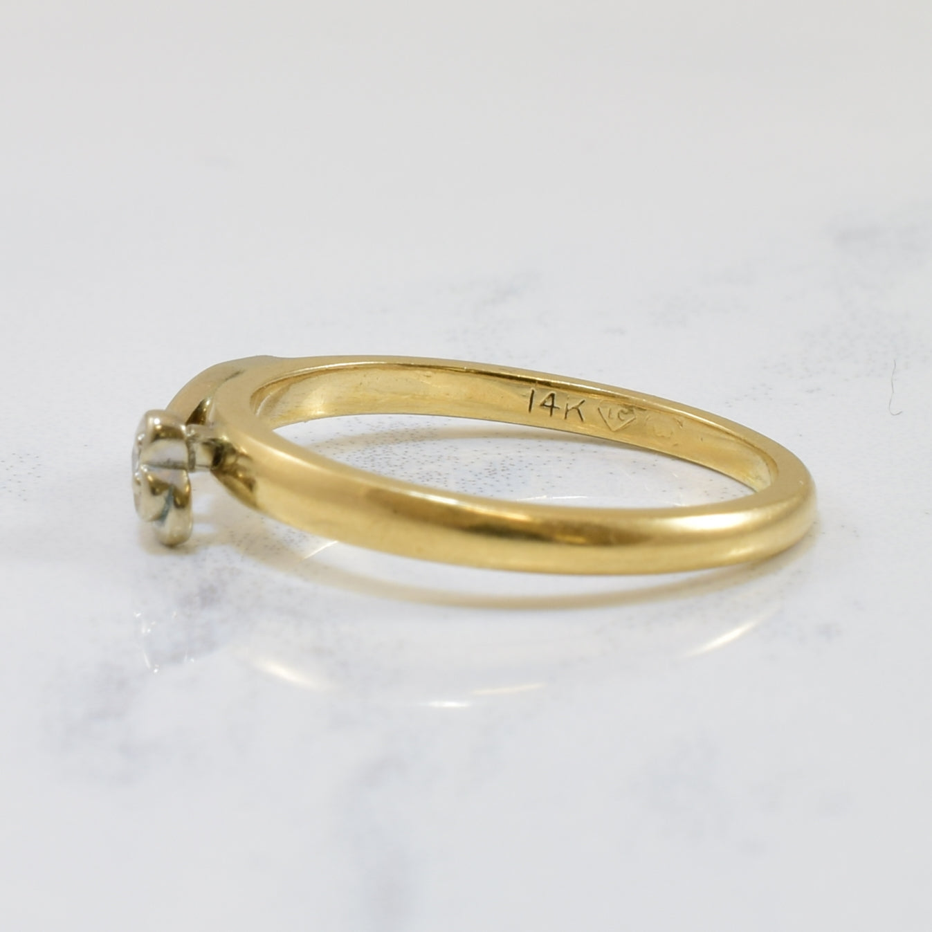 Diamond Heart Promise Ring | 0.01ct | SZ 4.75 |