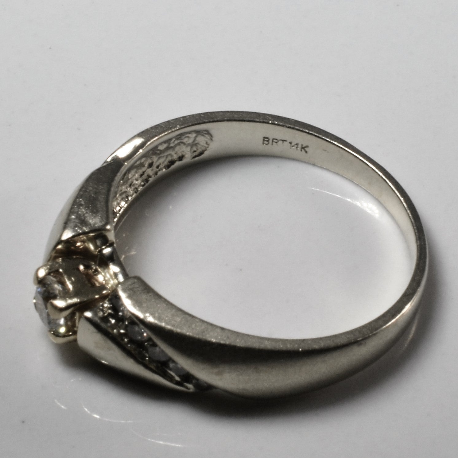 Bypass Channel Accented Engagement Ring | 0.36ctw | SZ 7.25 |