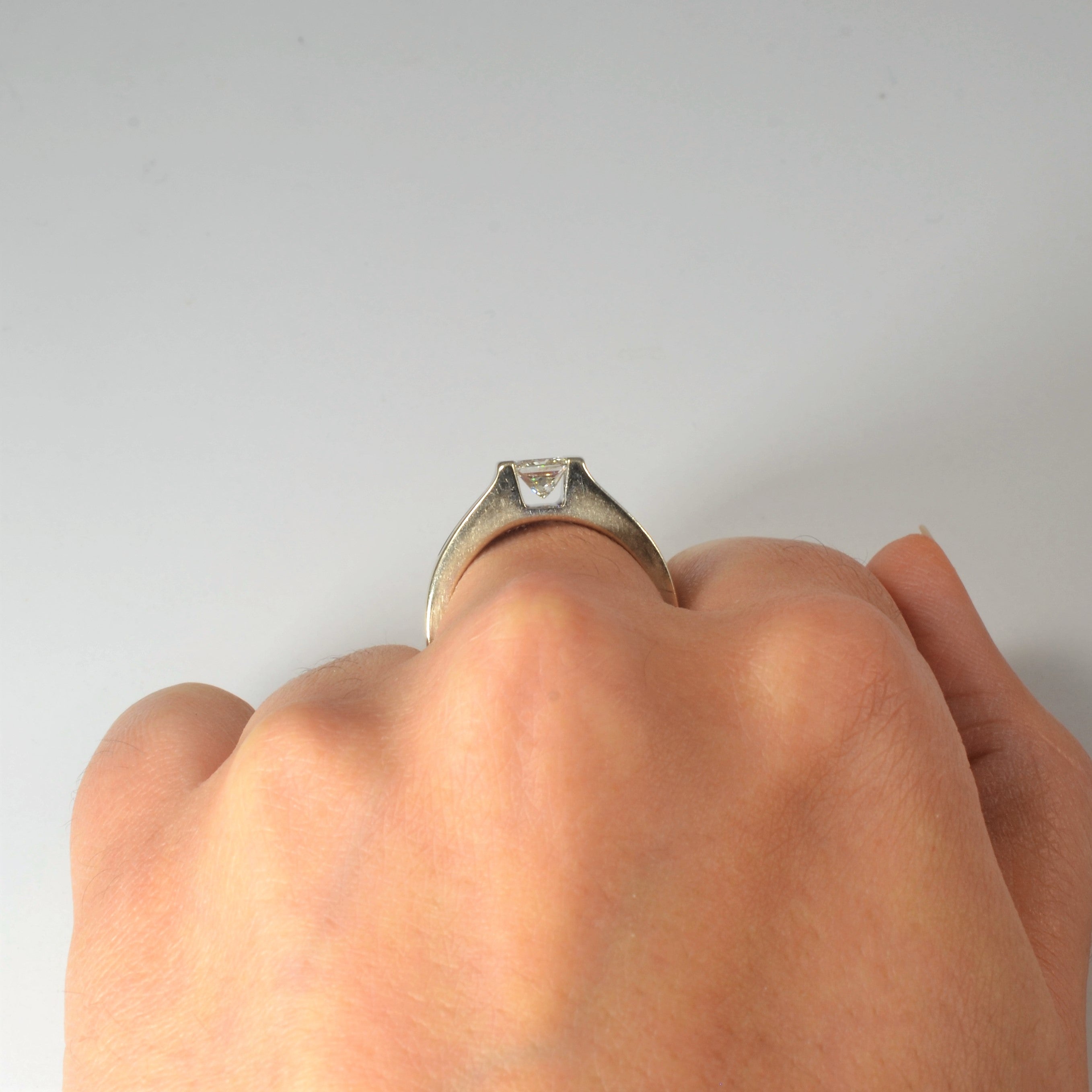 Tension Set Princess Diamond Engagement Ring | 1.25ctw | SZ 6.75 |