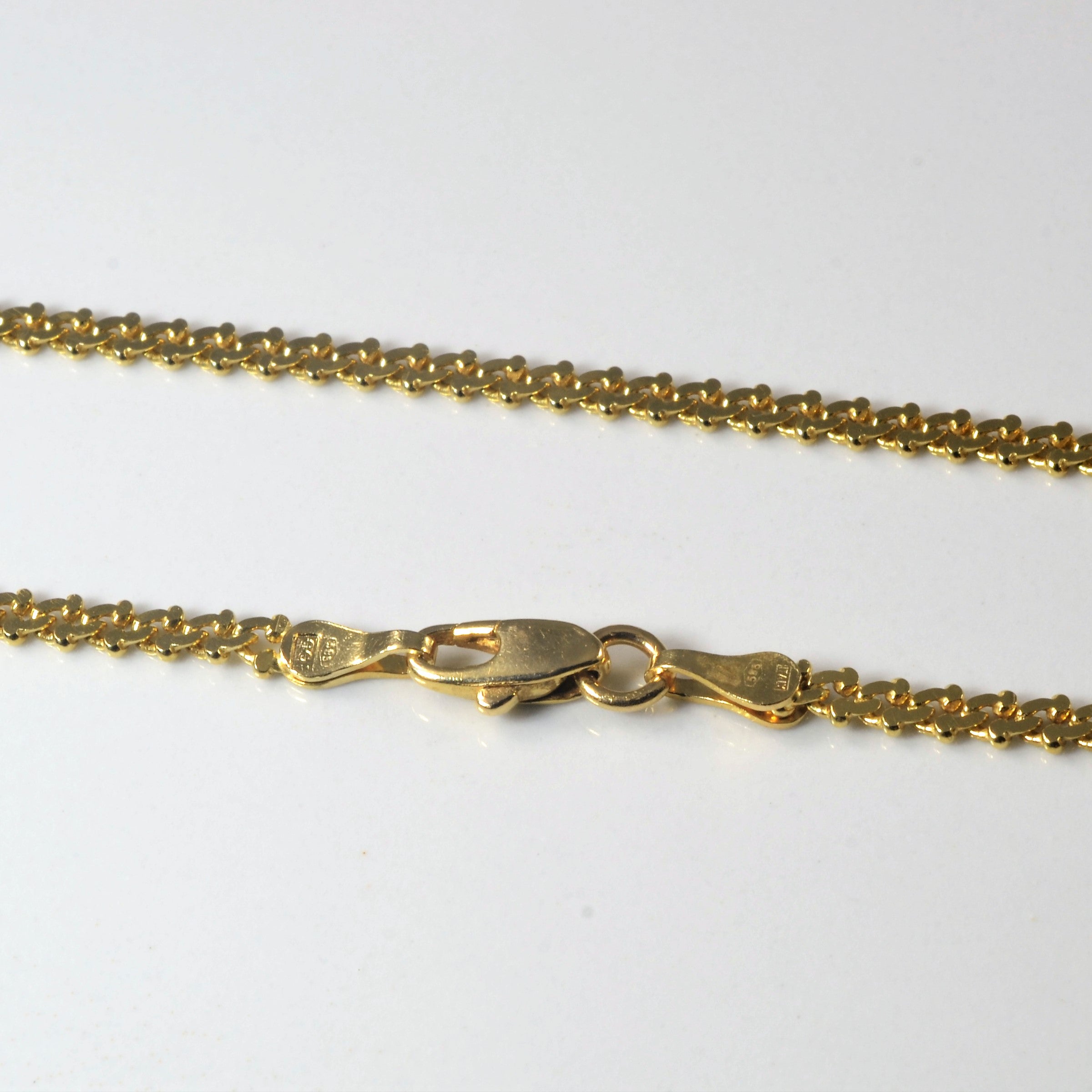Chaîne à maillons fantaisie en or jaune 14 carats | 18 pouces |