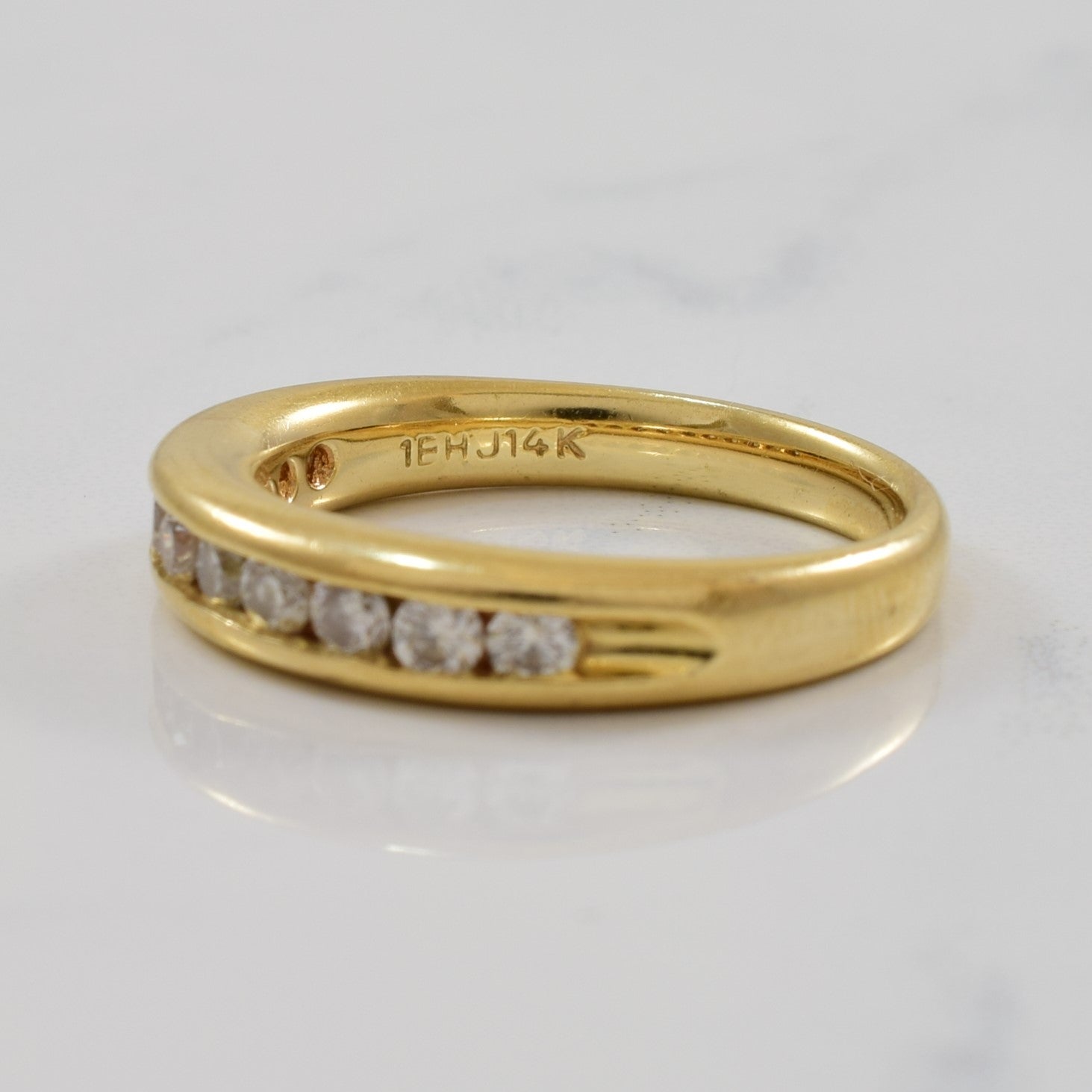 Diamond Channel Semi Eternity Band | 0.40ctw | SZ 6.25 |