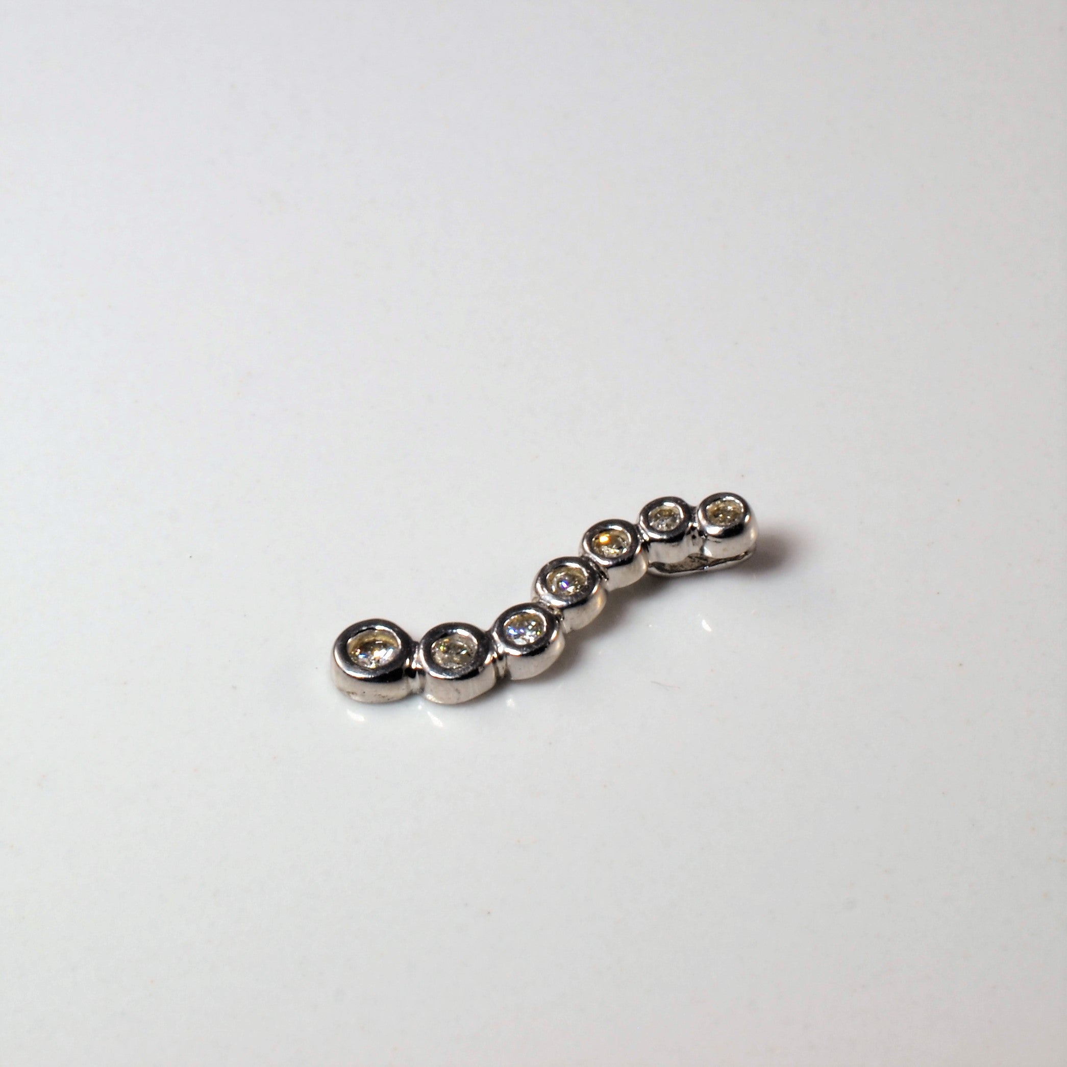 Bezel Set Diamond Journey Pendant | 0.13ctw |