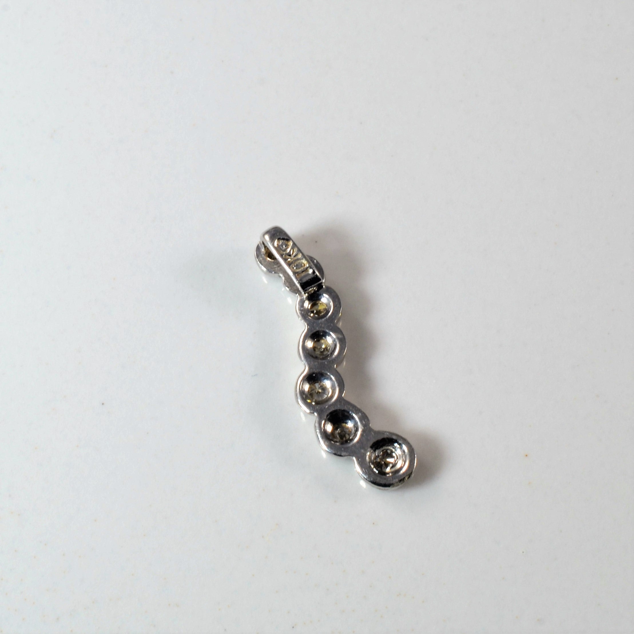 Bezel Set Diamond Journey Pendant | 0.13ctw |