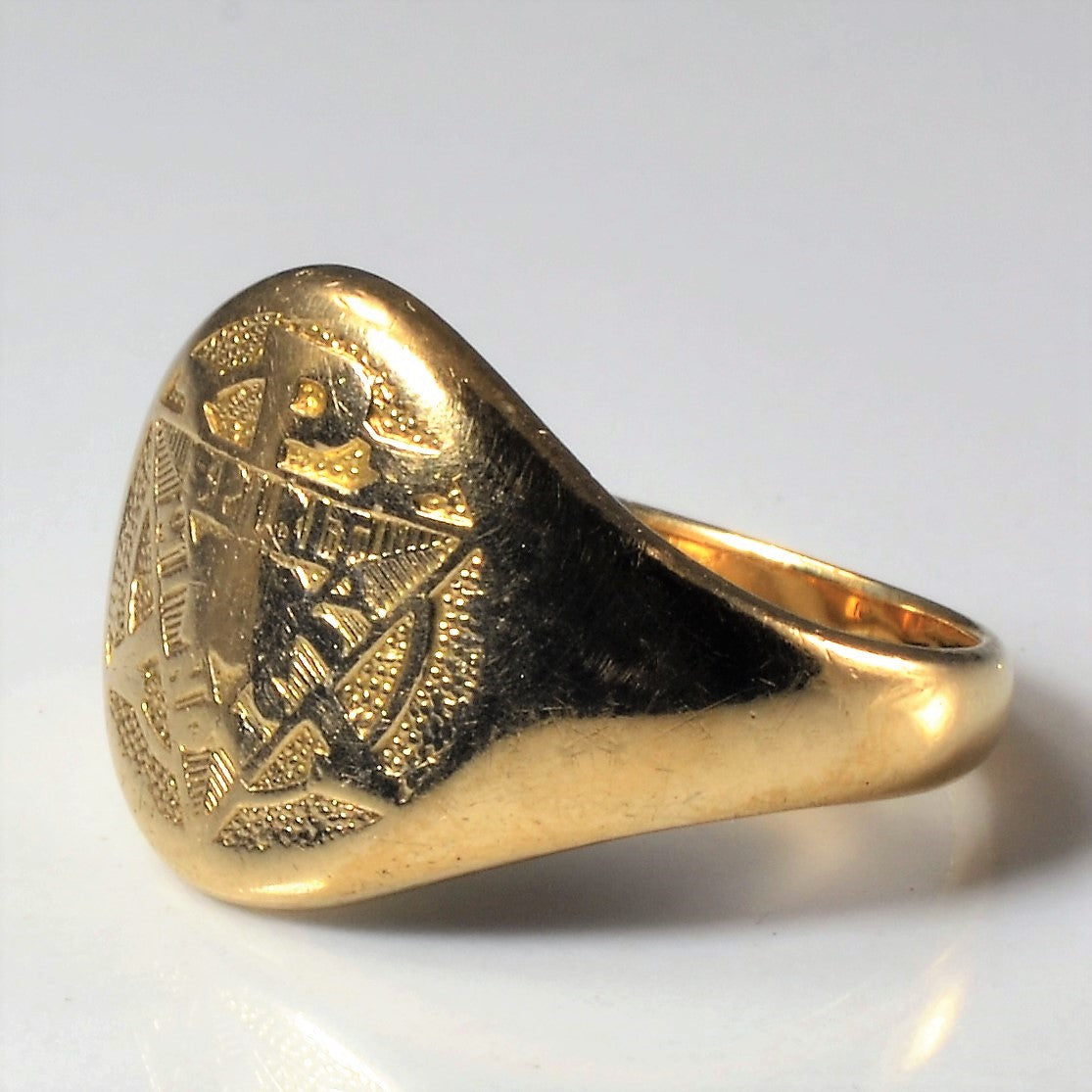 Yellow Gold Mason Ring | SZ 6.25 |