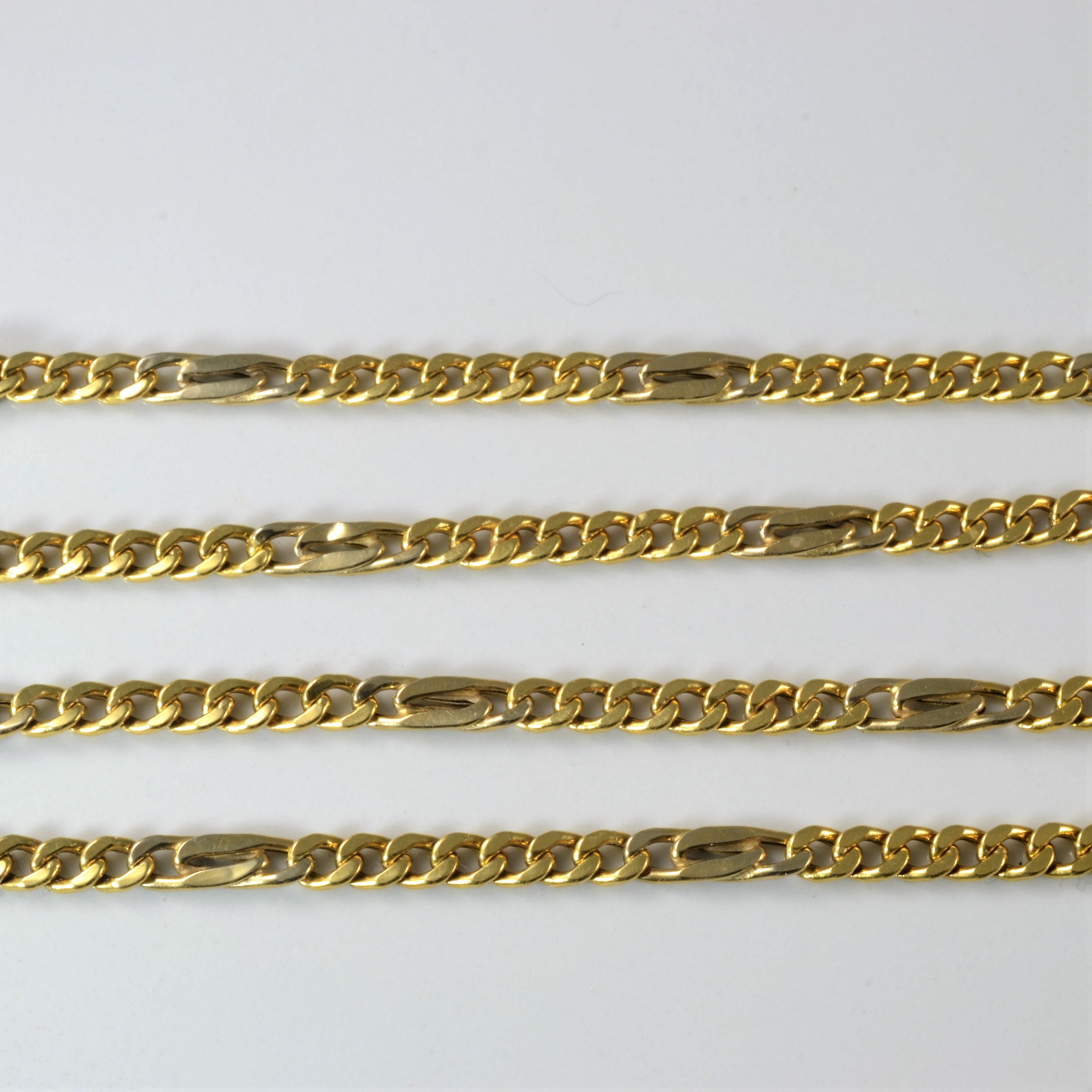 Italian Figaro Link Chain Necklace | 20''|