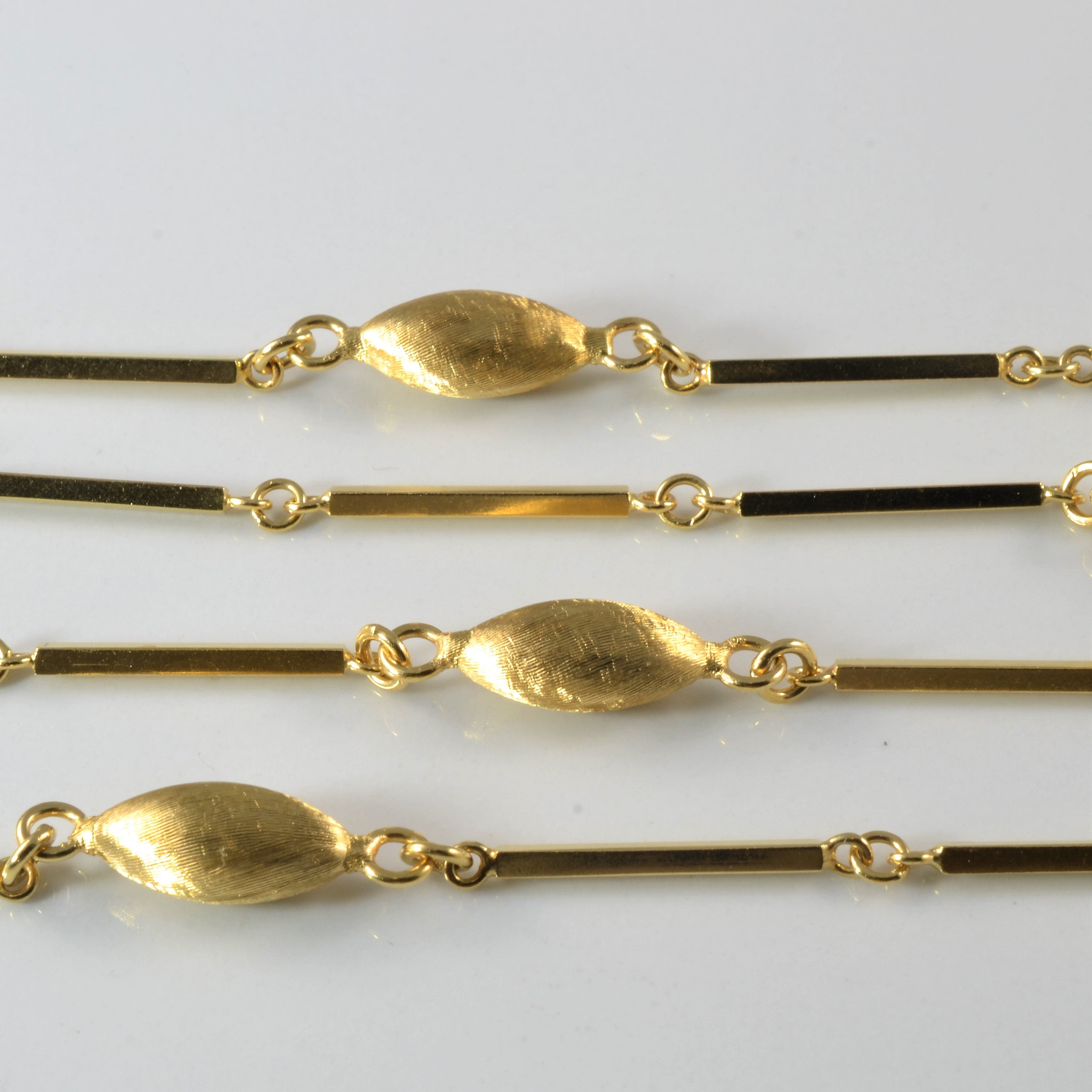 Collier en perles dorées | 66 cm |