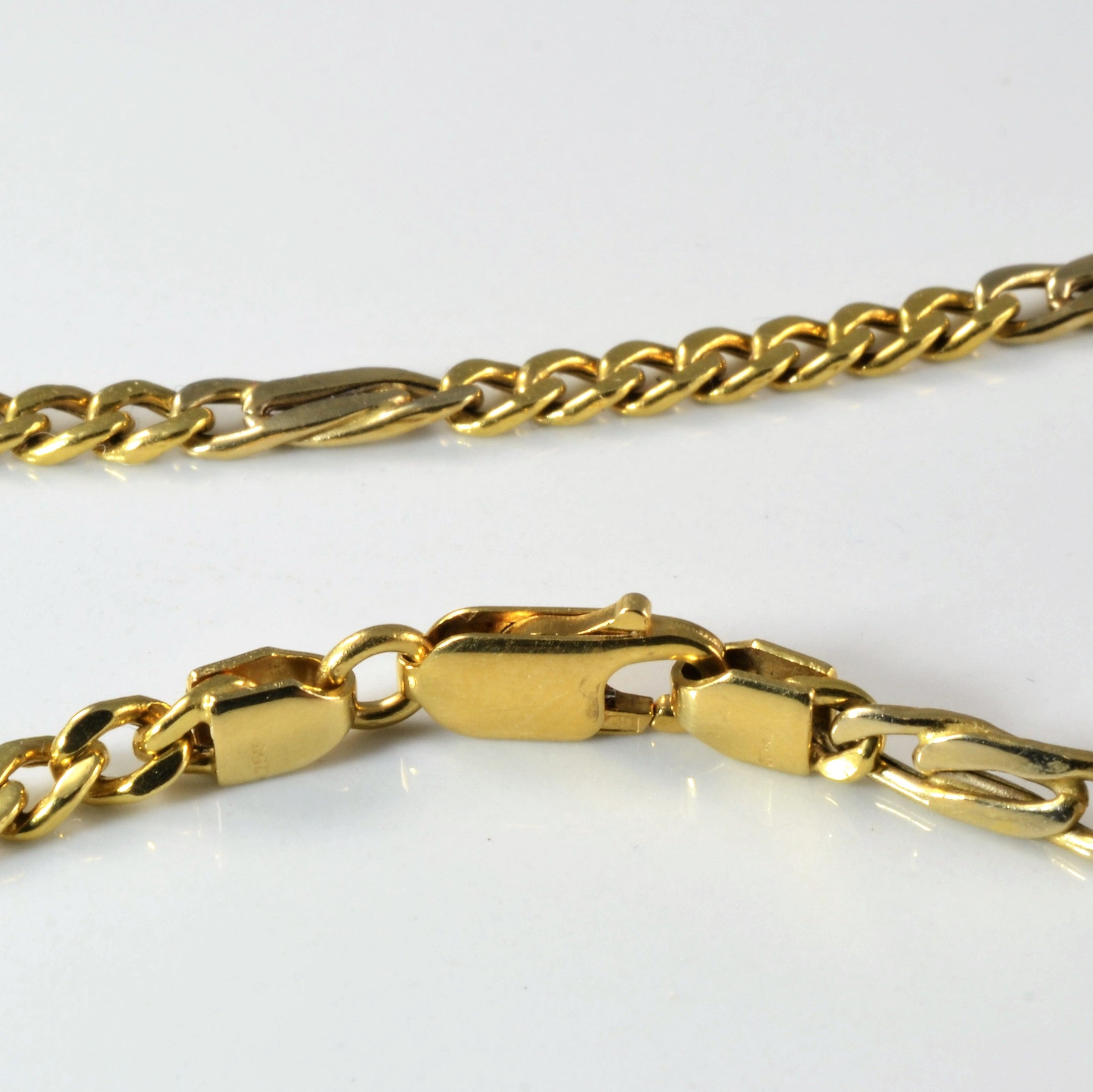 Italian Figaro Link Chain Necklace | 20''|