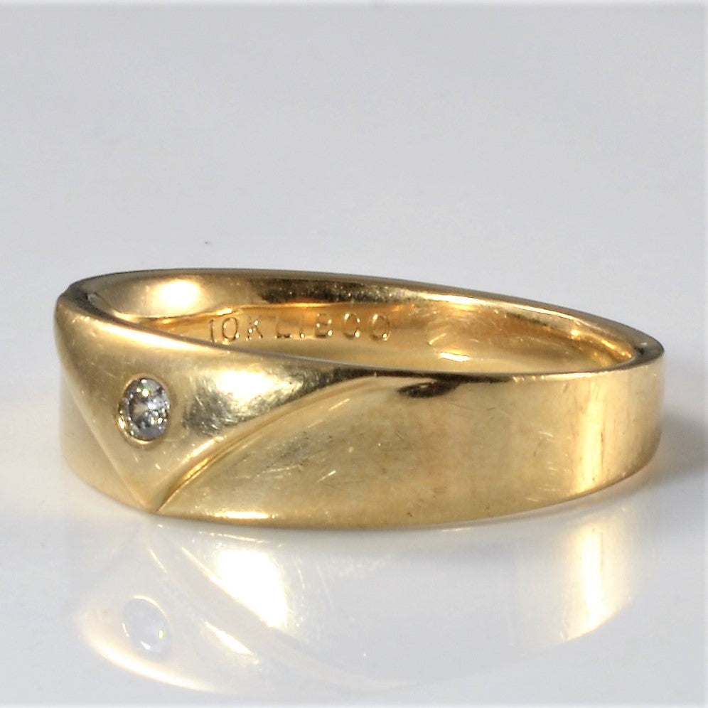 Flush Set Diamond Band | 0.04ct | SZ 6 |