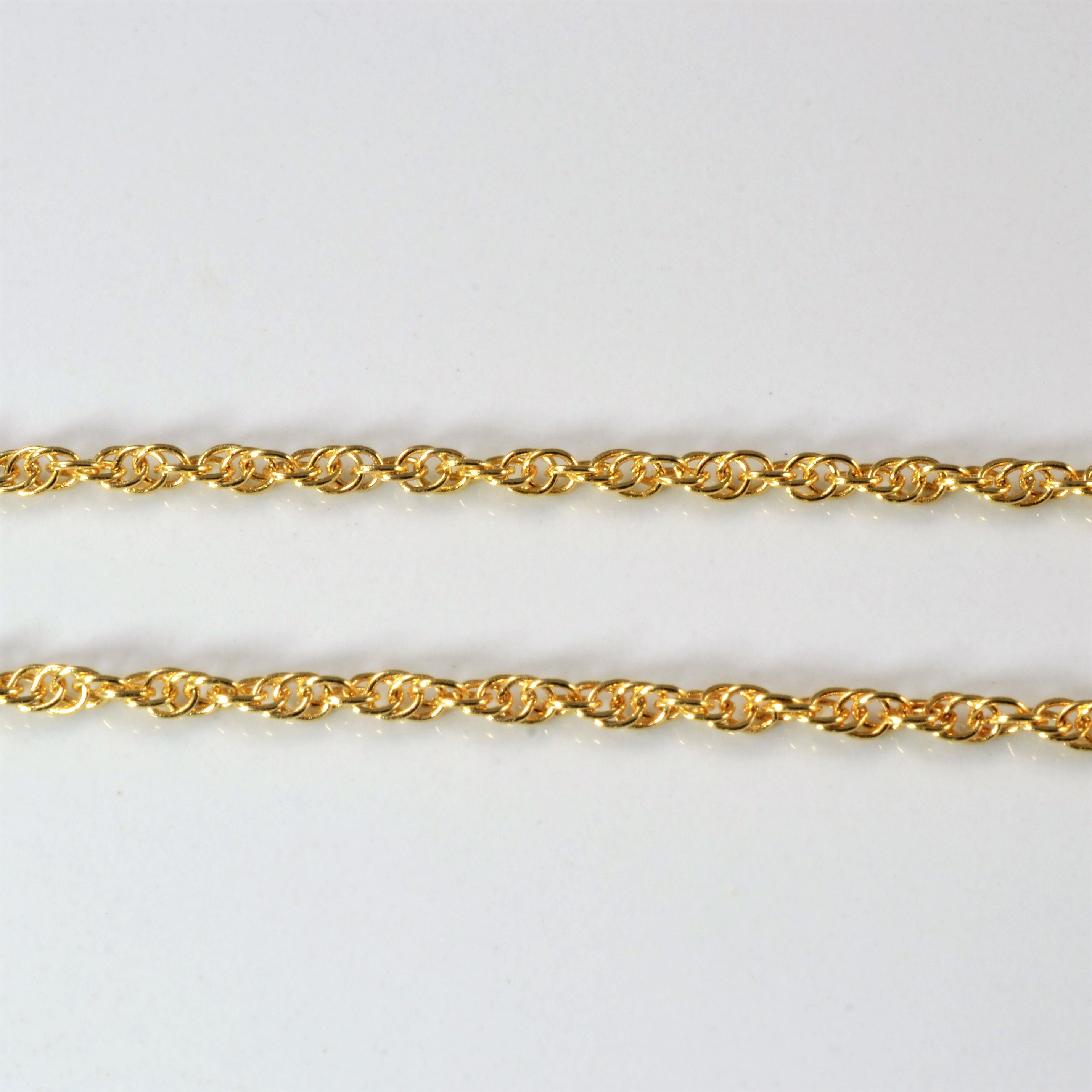 Singapore Chain Gold Bracelet | 7''|
