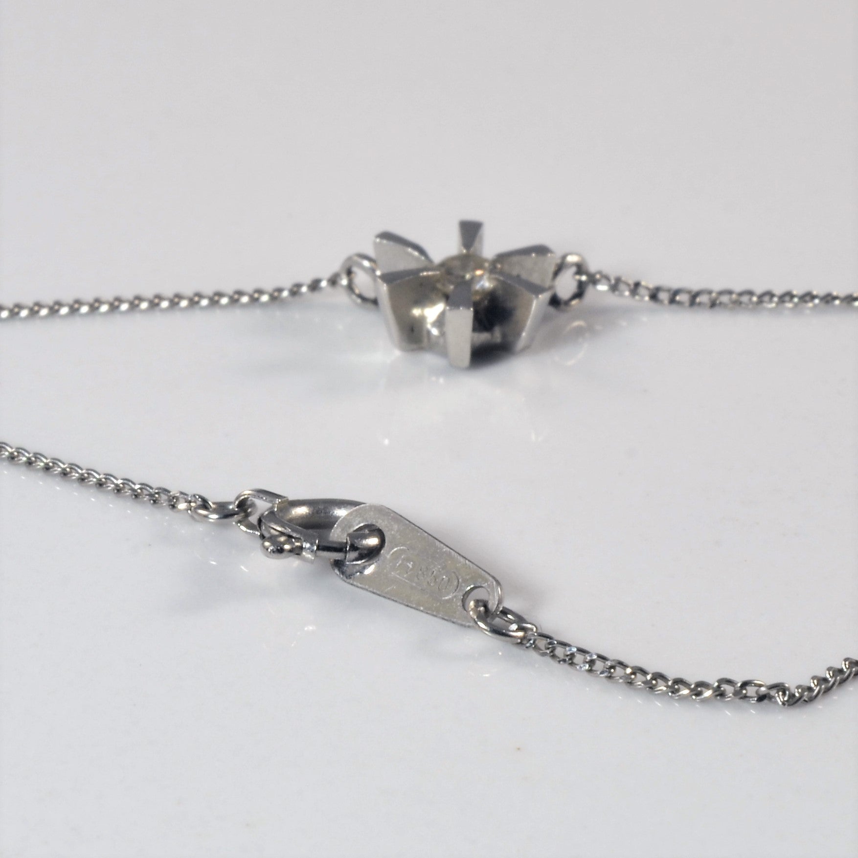 Diamond Star Burst Necklace | 0.09ct | 15" |