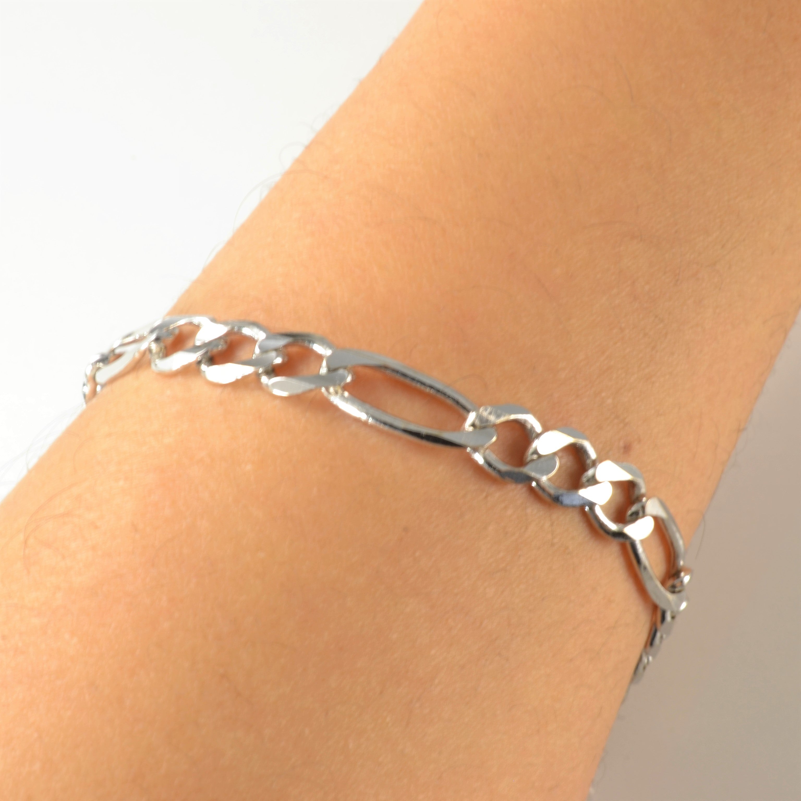 Figaro Link Chain Bracelet | 8.5''|