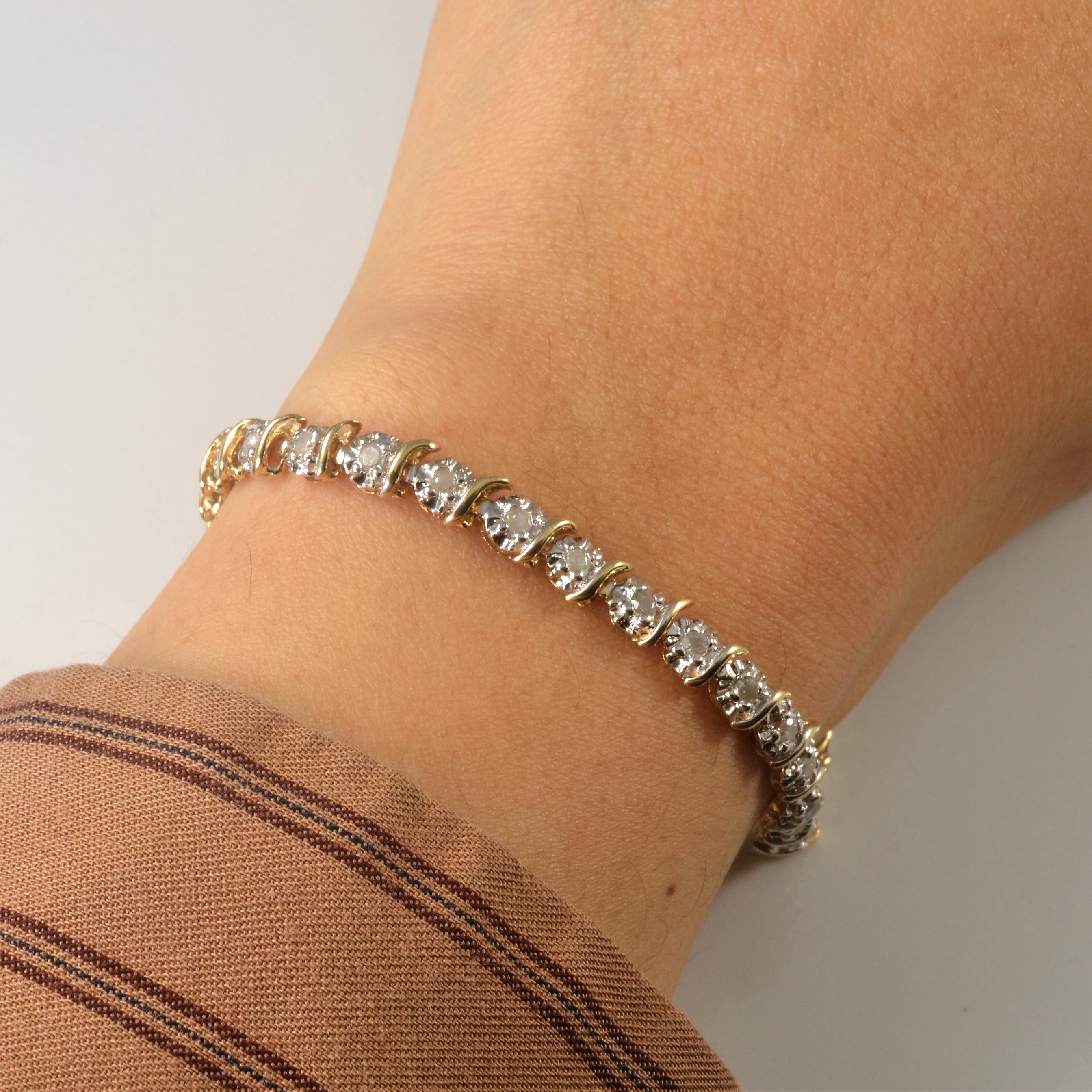 Diamond Tennis Bracelet | 0.95ctw | 8" |