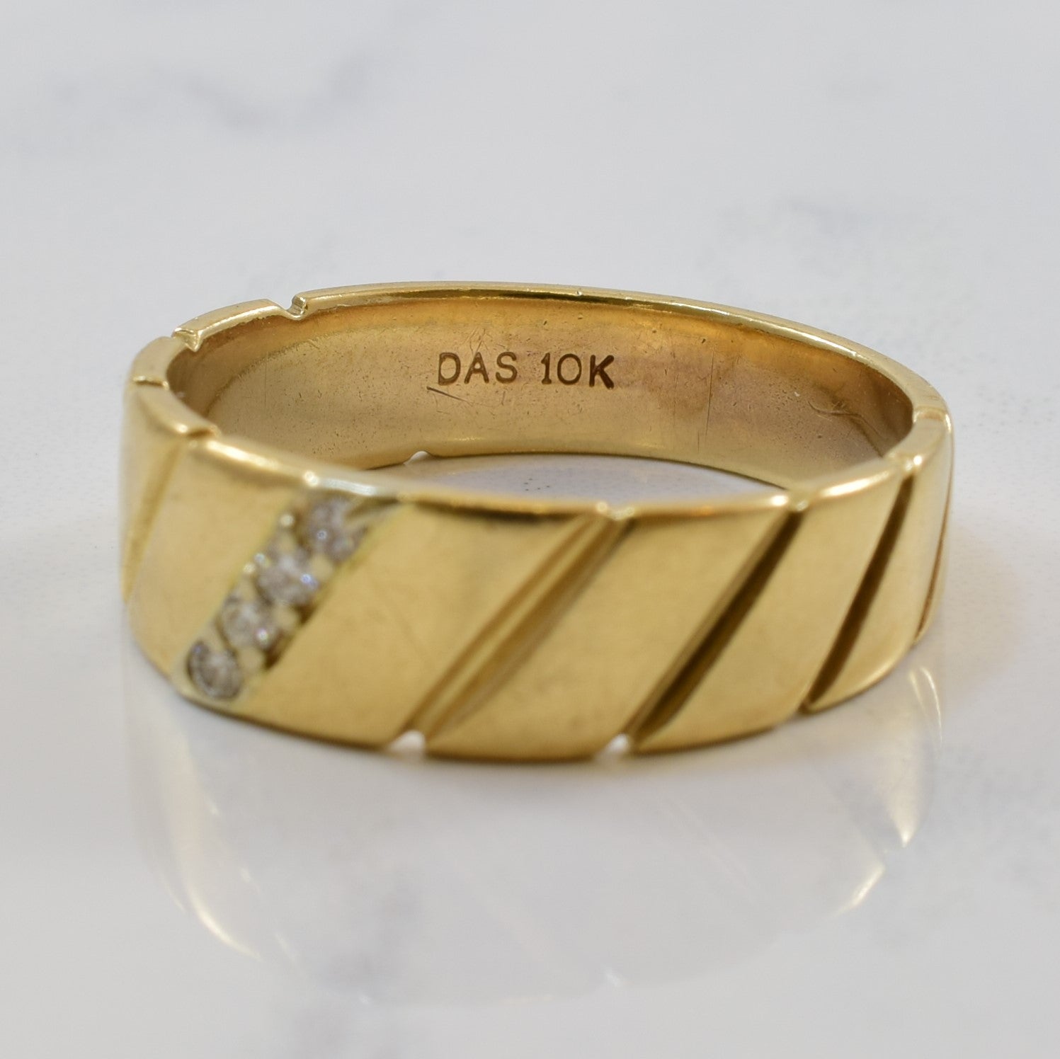 Twisted Four Stone Diamond Ring | 0.08ctw | SZ 9.25 |