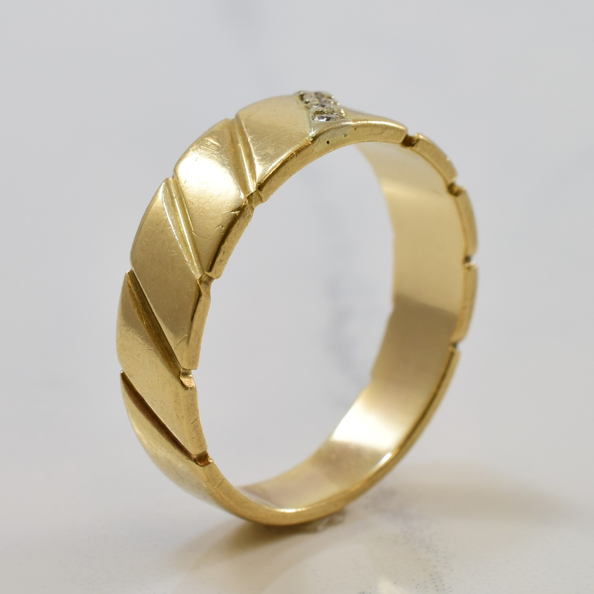 Twisted Four Stone Diamond Ring | 0.08ctw | SZ 9.25 |