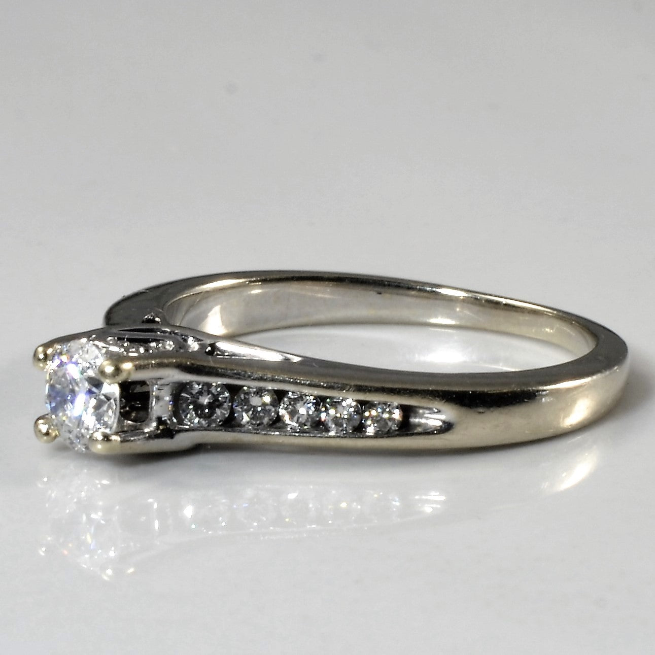 Channel Accented Engagement Ring | 0.41ctw | SZ 4.75 |