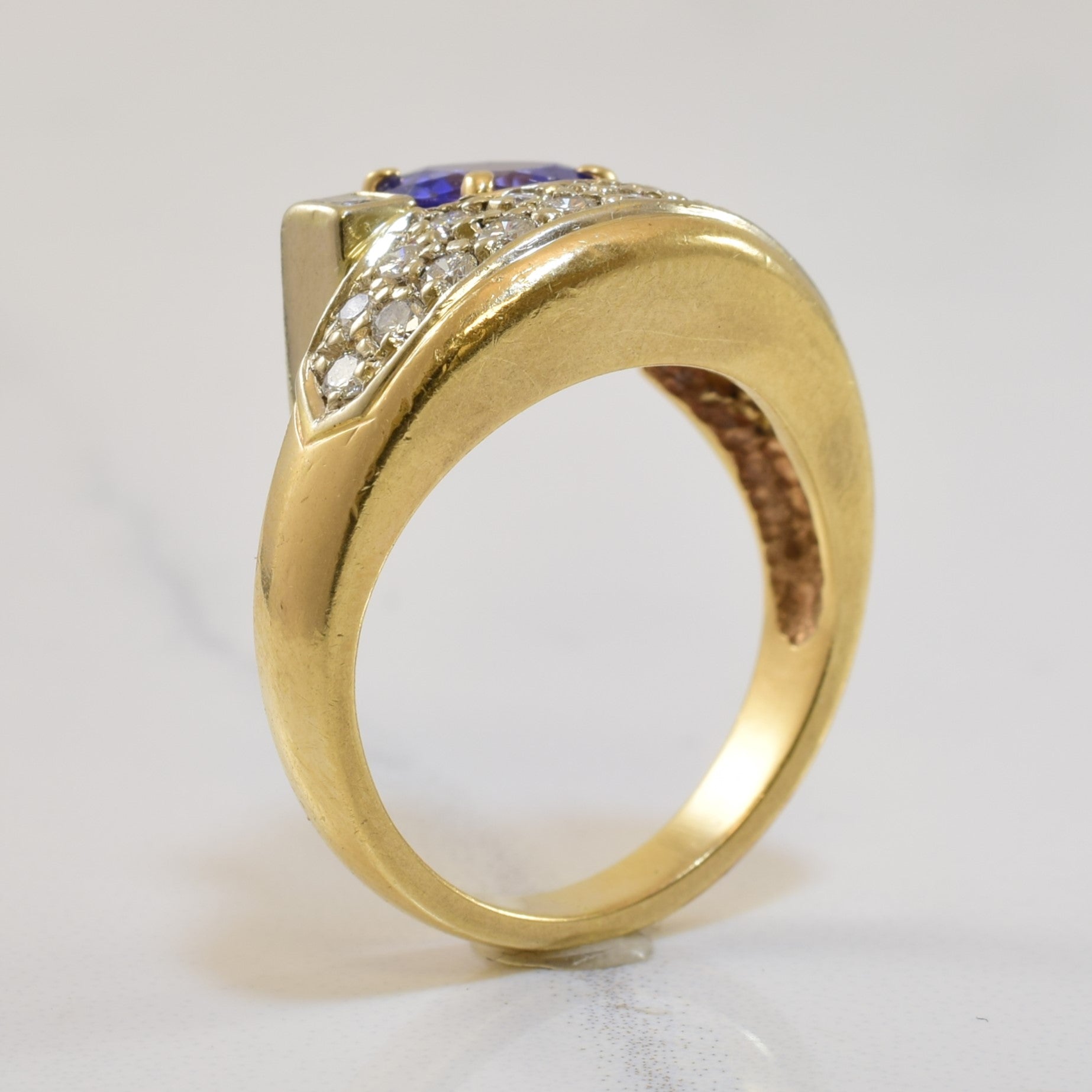 Tanzanite & Diamond Cocktail Ring | 1.00ct, 0.51ctw | SZ 5.5 |