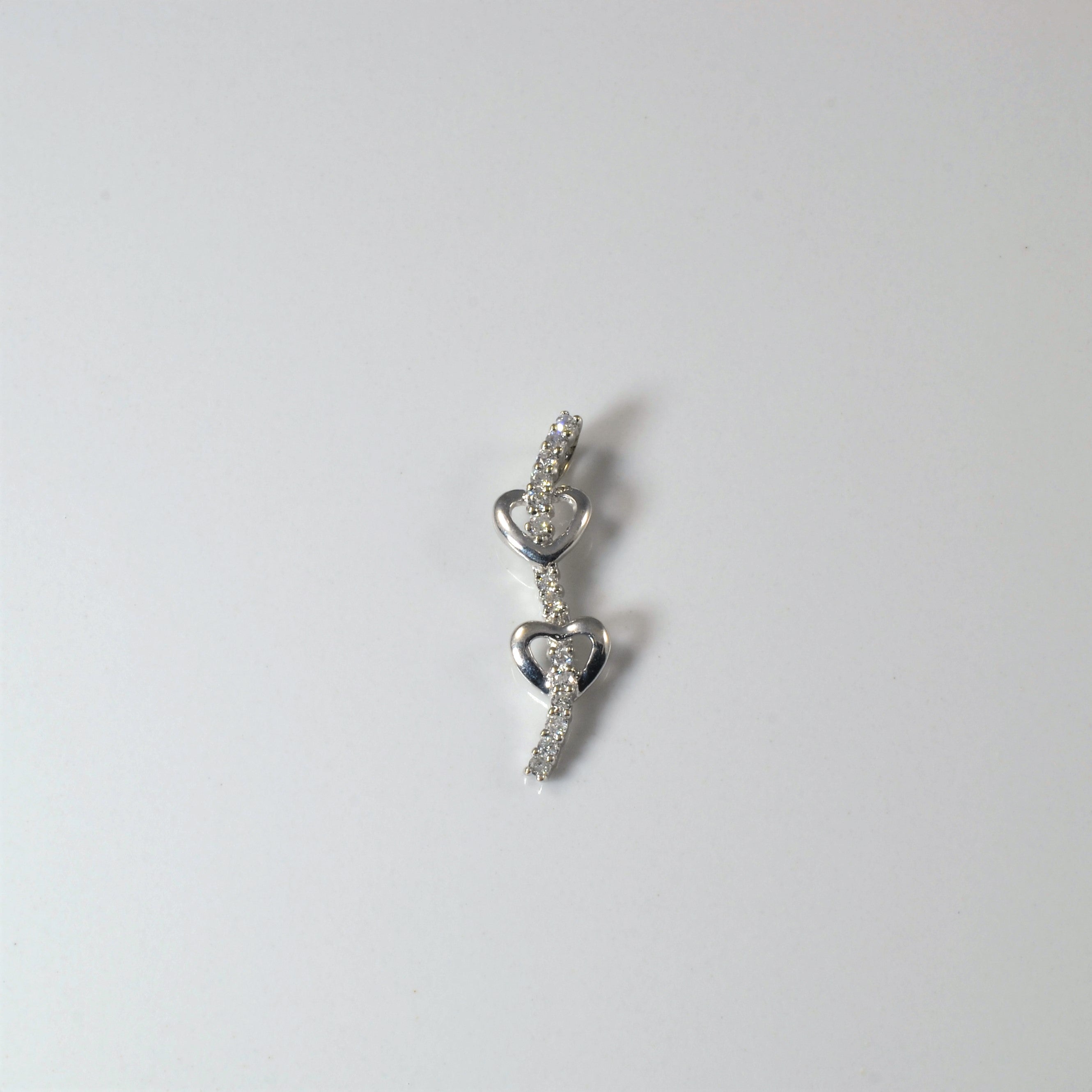 Pave Diamond Heart Journey Pendant | 0.07ctw |
