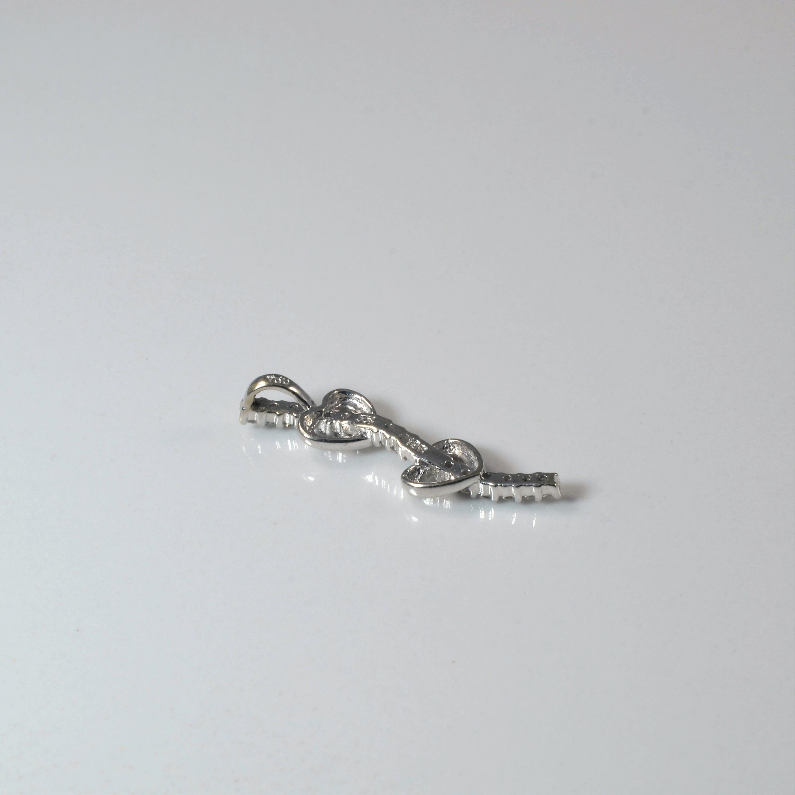 Pave Diamond Heart Journey Pendant | 0.07ctw |