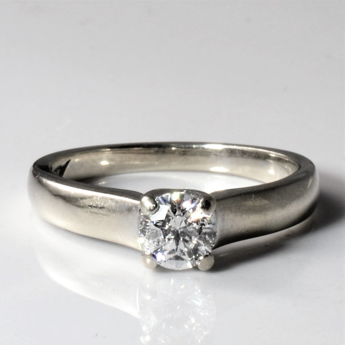 81 Facet Solitaire Diamond Engagement Ring | 0.46ct | SZ 6.25 |
