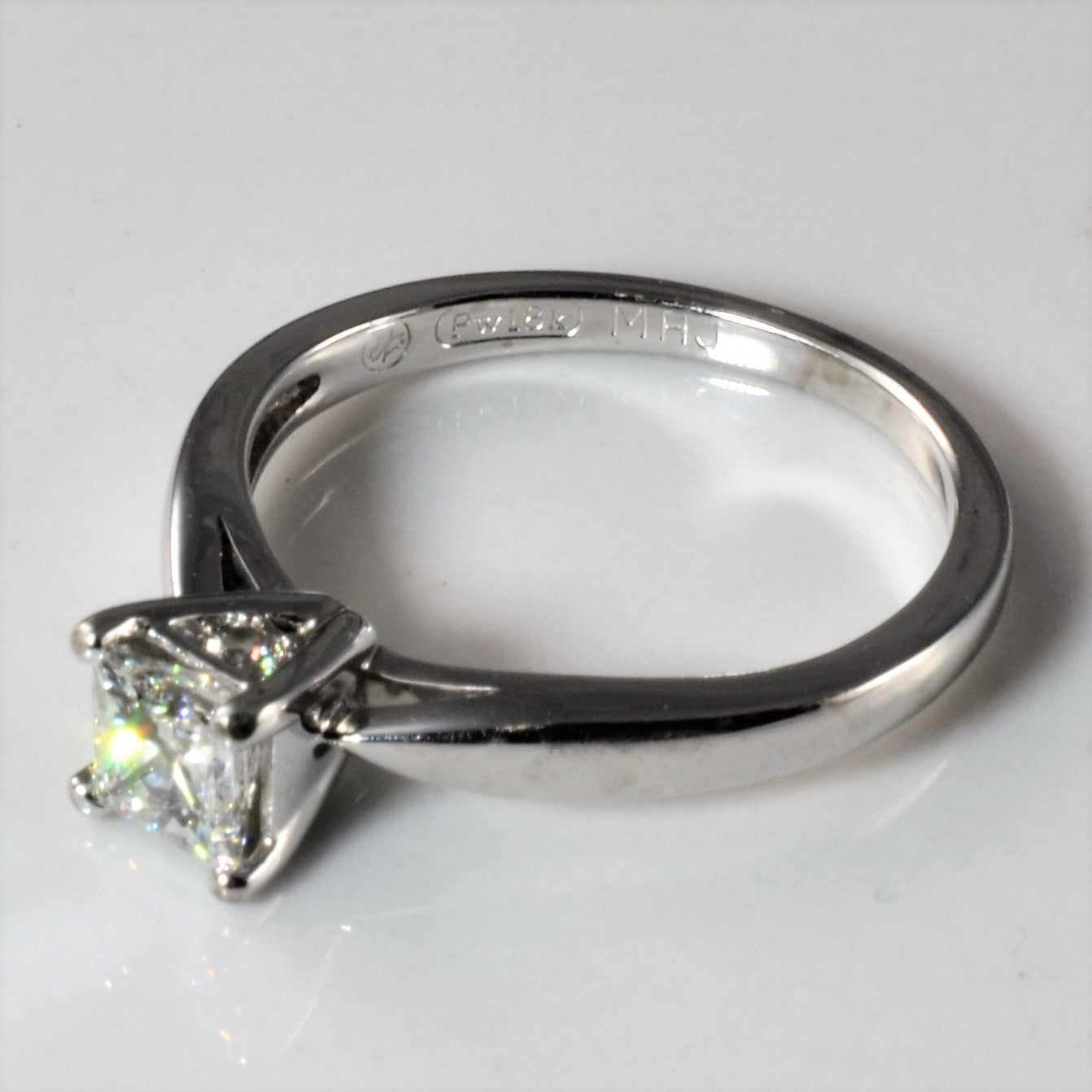 Princess Diamond Solitaire Engagement Ring | 0.52ctw | SZ 5.5 |