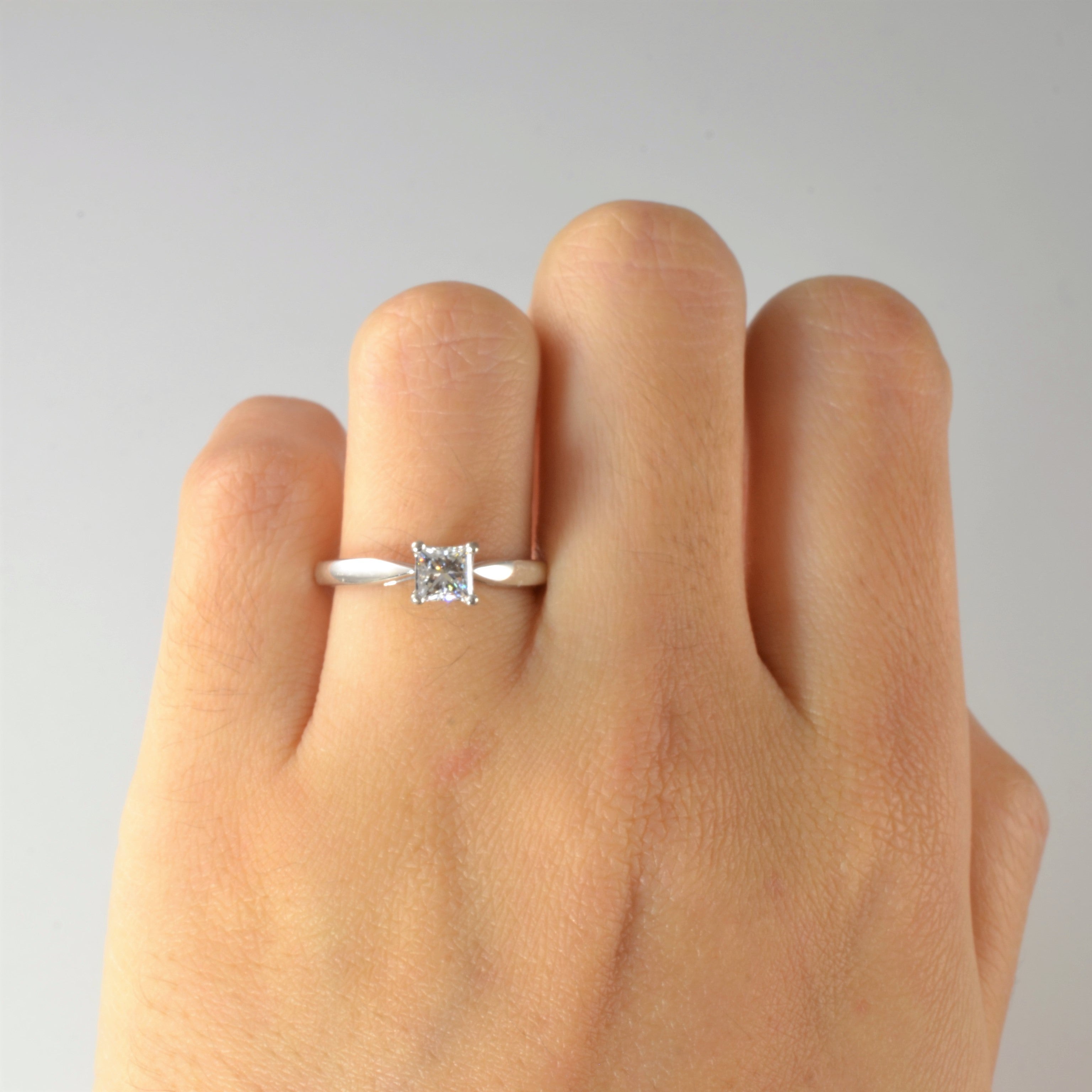 Princess Diamond Solitaire Engagement Ring | 0.52ctw | SZ 5.5 |
