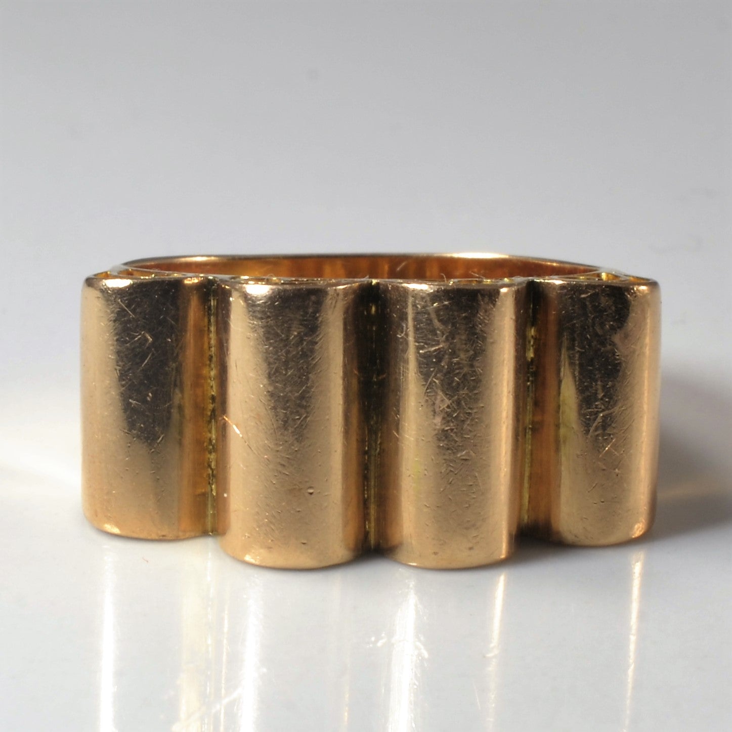 Yellow Gold Scroll Ring | SZ 7.25 |
