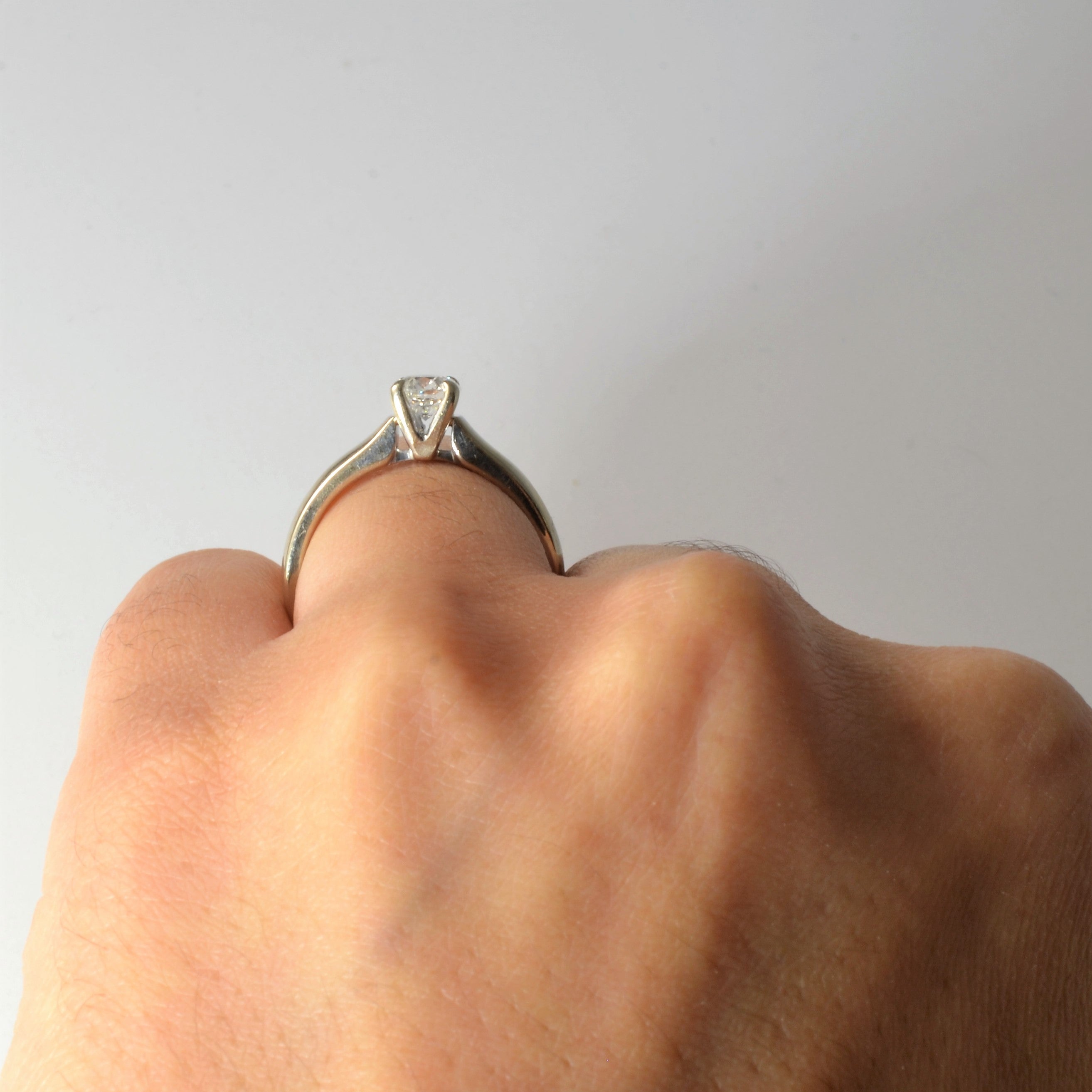 81 Facet Solitaire Diamond Engagement Ring | 0.46ct | SZ 6.25 |