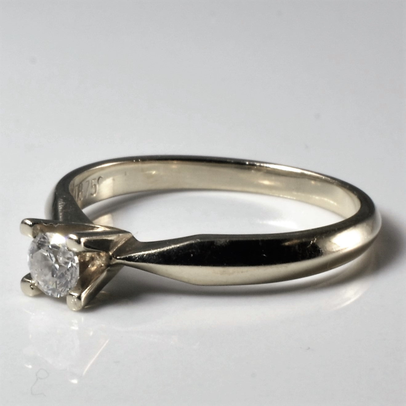 Tapered Solitaire Diamond Ring | 0.20ct | SZ 7.25 |