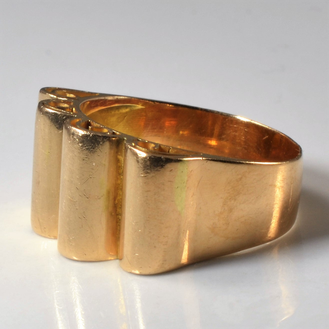 Yellow Gold Scroll Ring | SZ 7.25 |