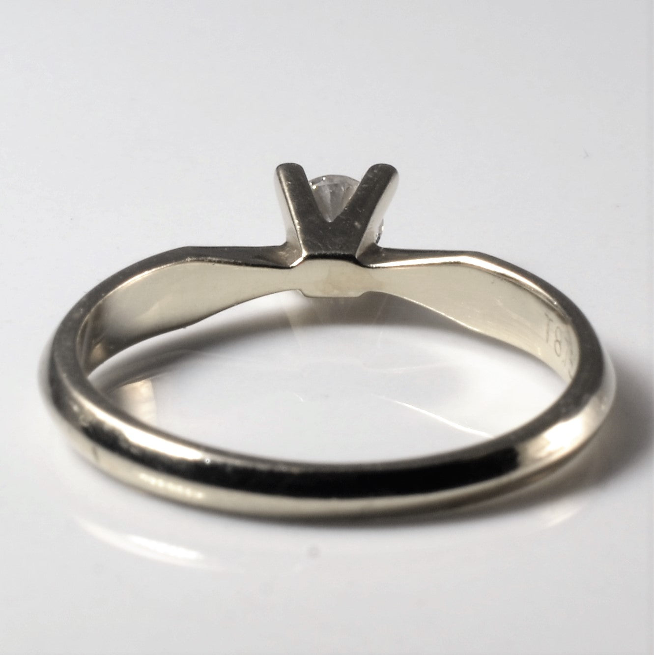 Tapered Solitaire Diamond Ring | 0.20ct | SZ 7.25 |