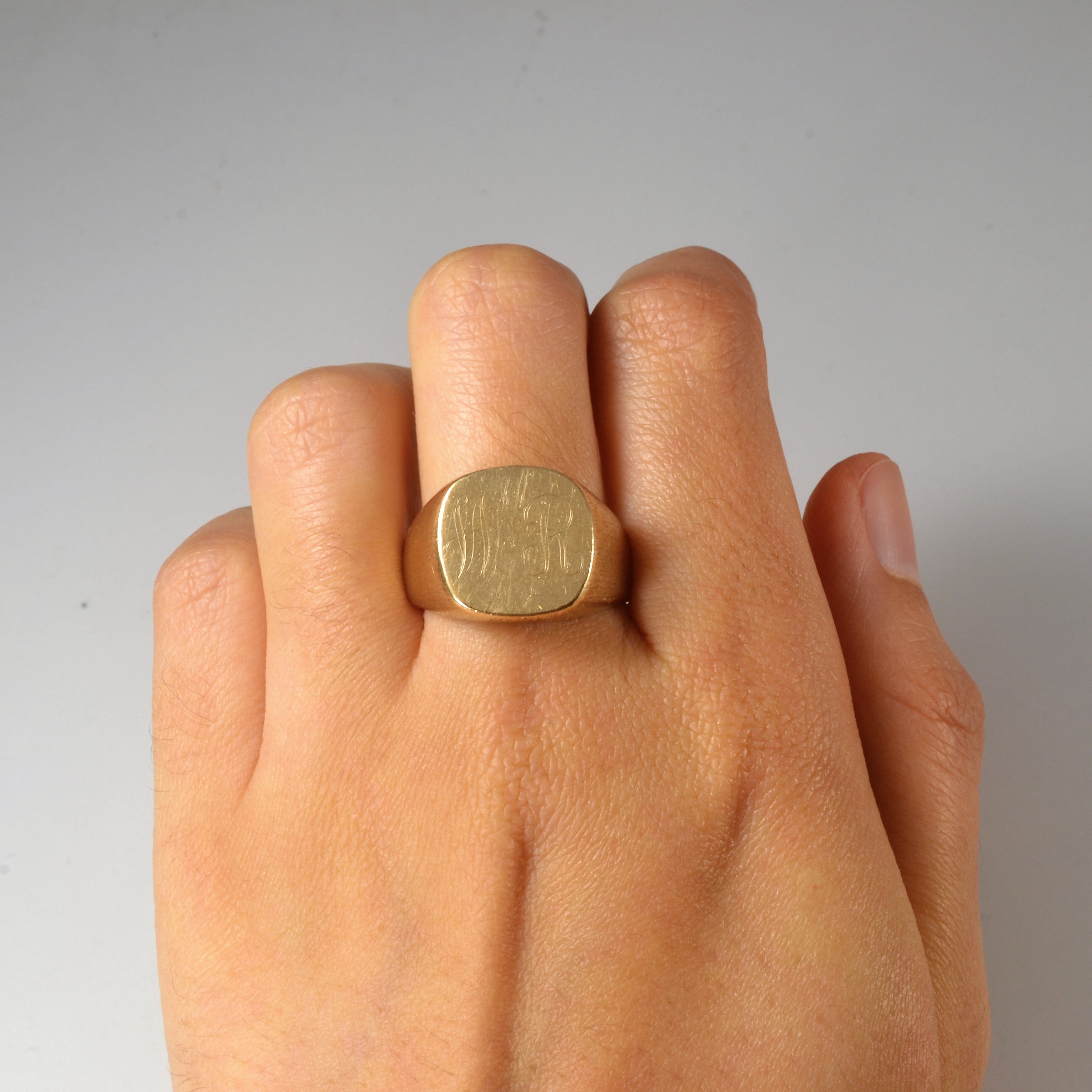 Initial 'WR' Signet Ring | SZ 11.75 |