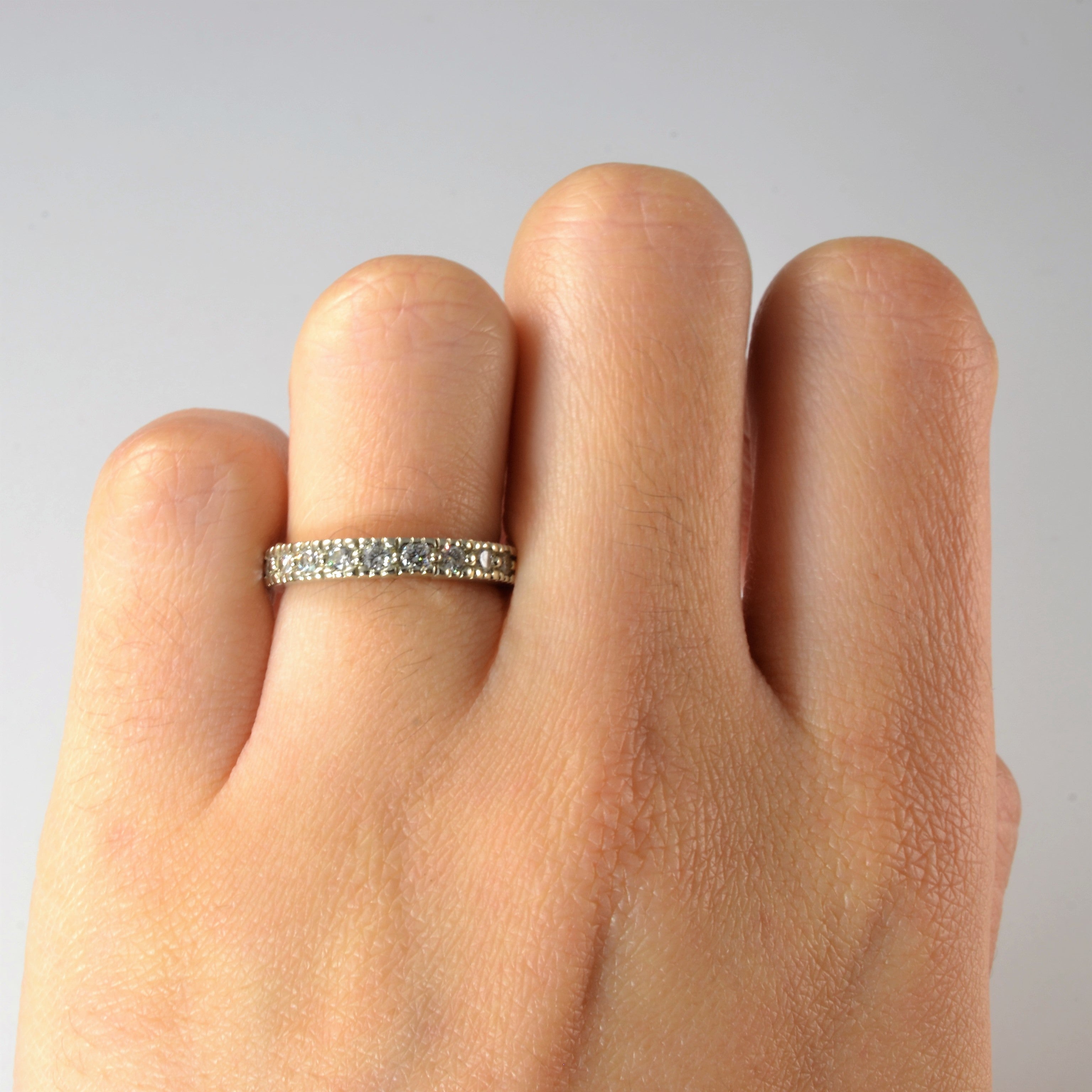 Bague élégante en diamants | 0,33 ct | Taille 4,75 |